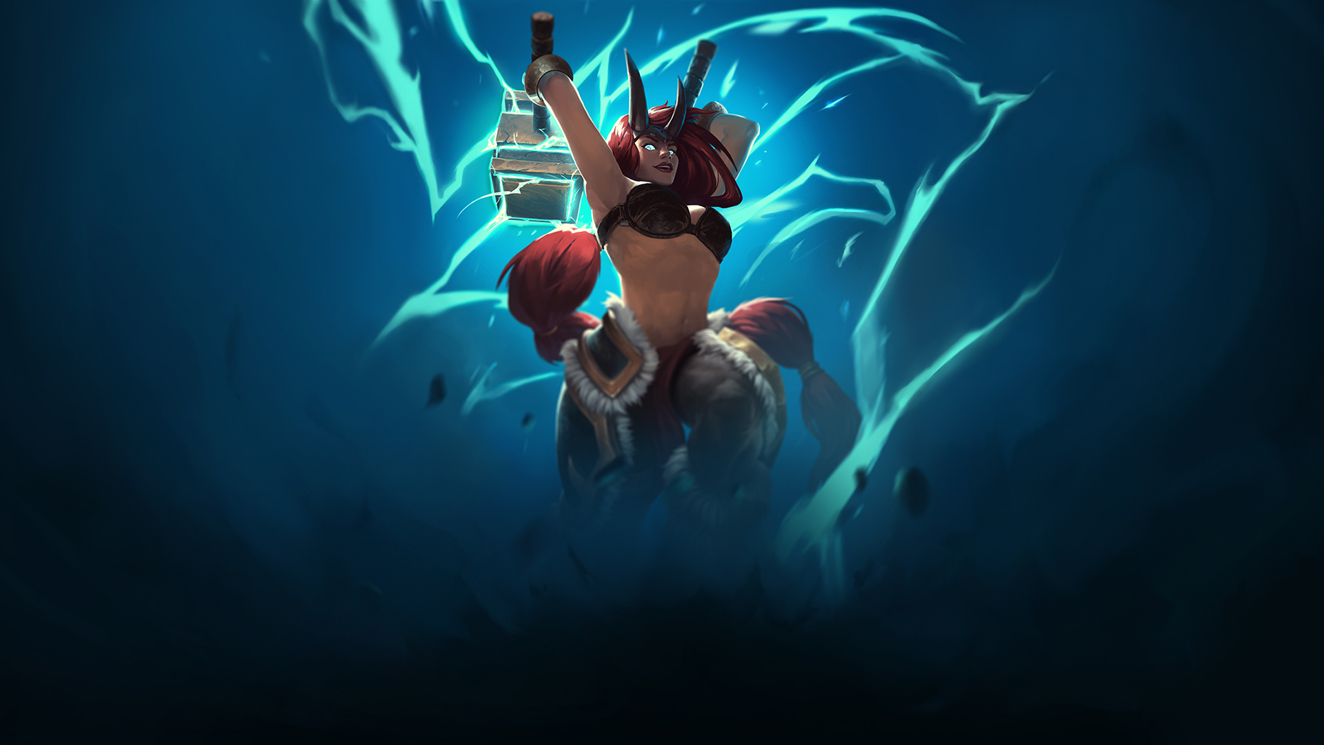 Freya from Battlerite holding a hammer HD Wallpaper