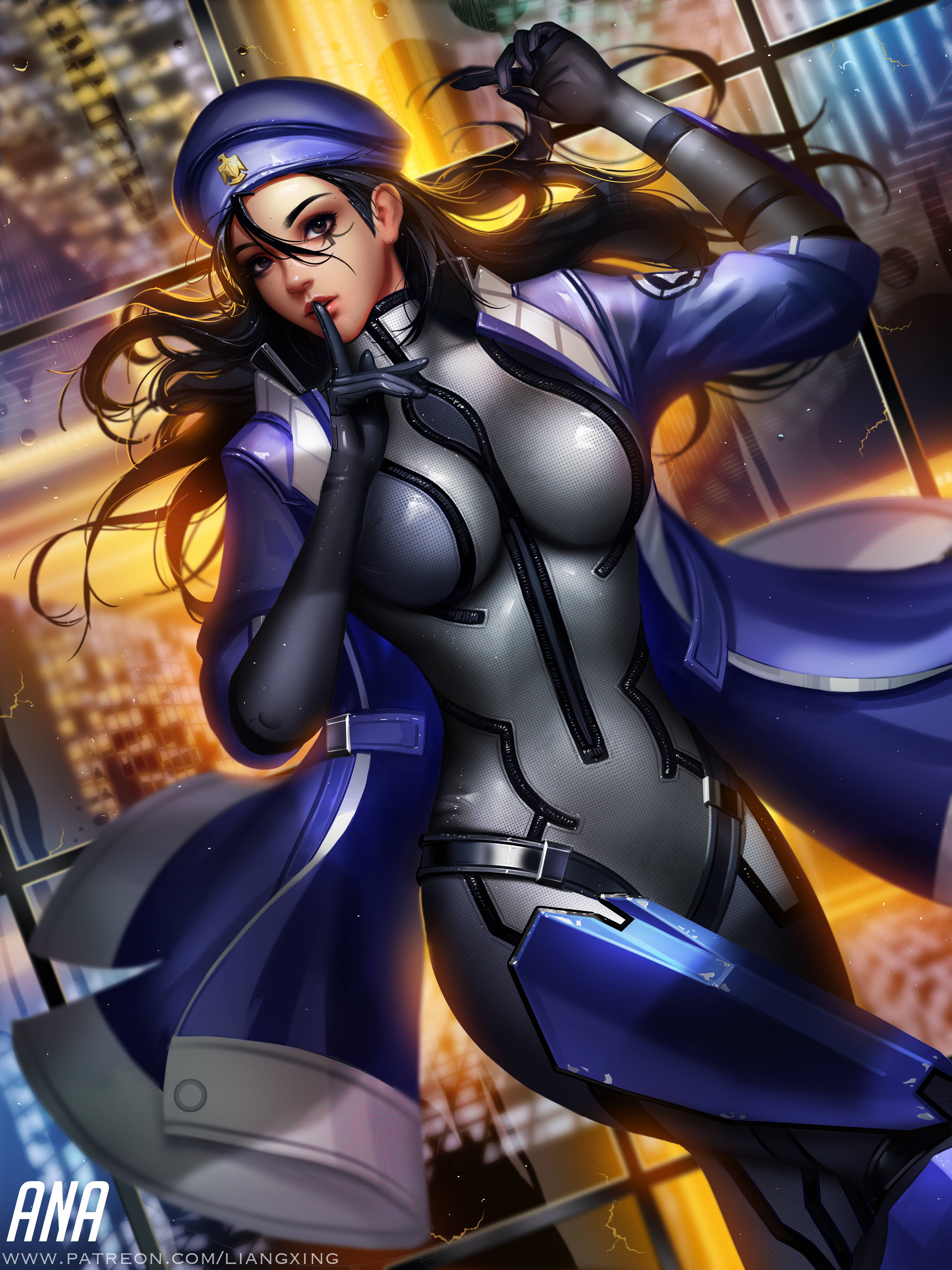 Ana from Overwatch by Liang-Xing HD Wallpaper