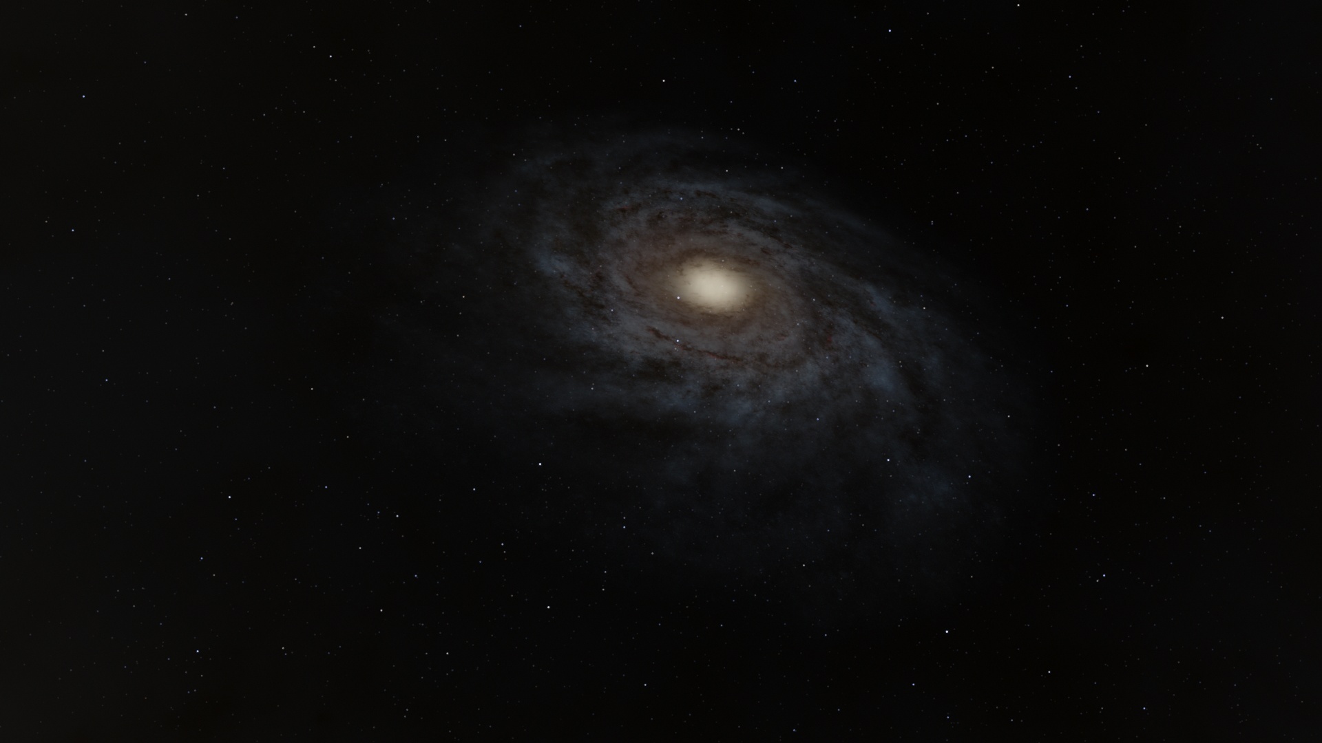 Spiral galaxy in deep space HD Wallpaper