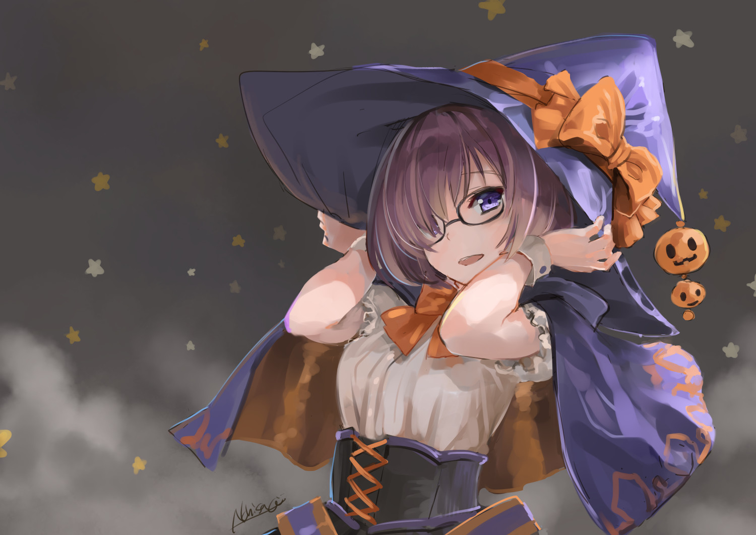 witch hat, pumpkin, Matthew Kyrielite, Fate Series, FateGrand Order, hat, witch, Halloween HD Wallpaper