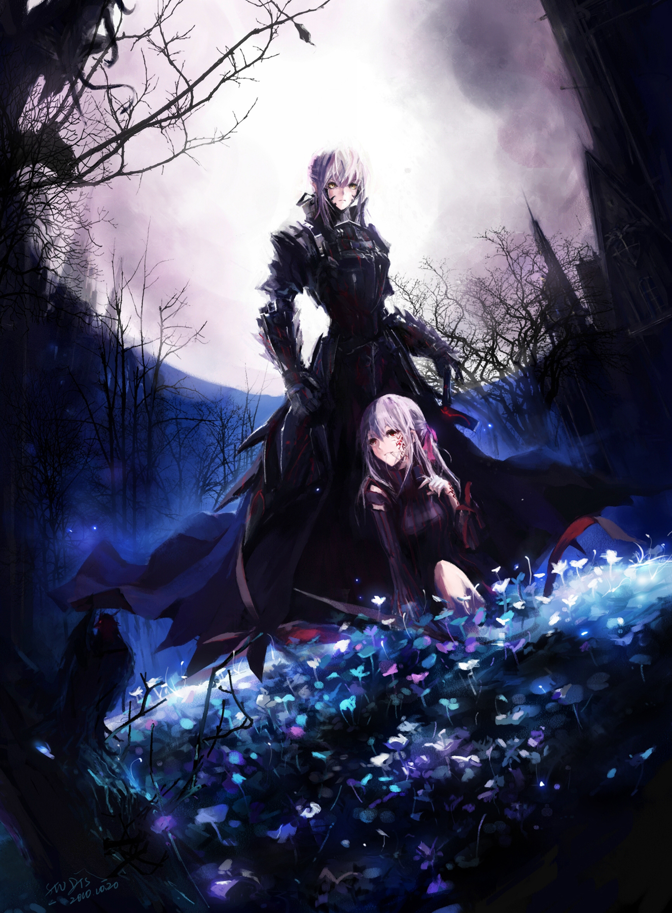 Matou Sakura and Saber Alter from Fate Series HD Wallpaper