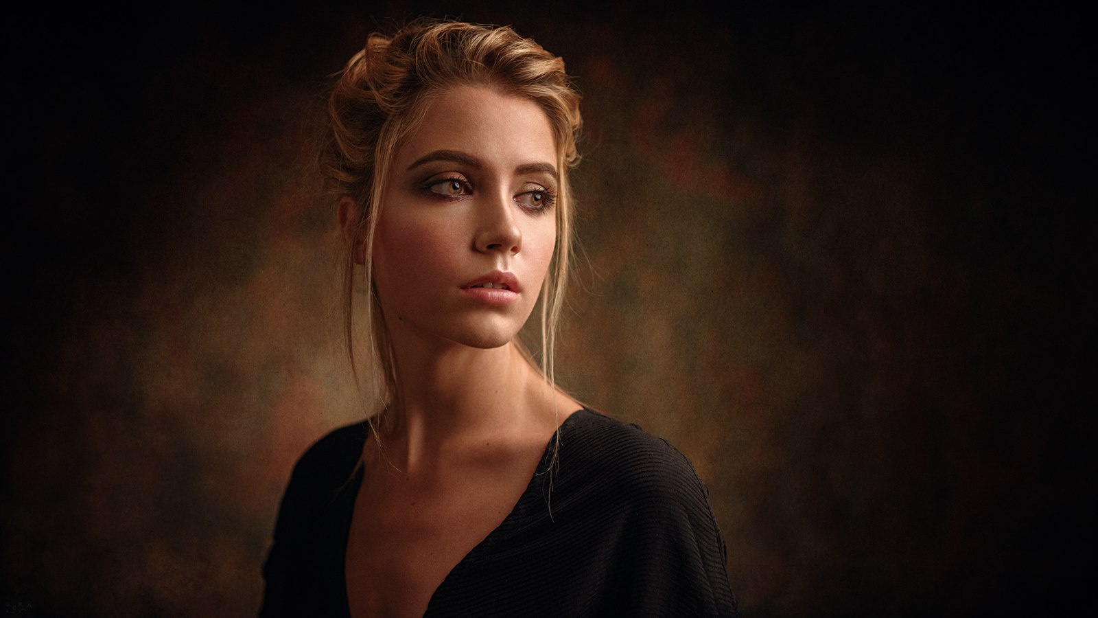 Portrait of Ksenia Kokoreva by Georgy Chernyadyev HD Wallpaper