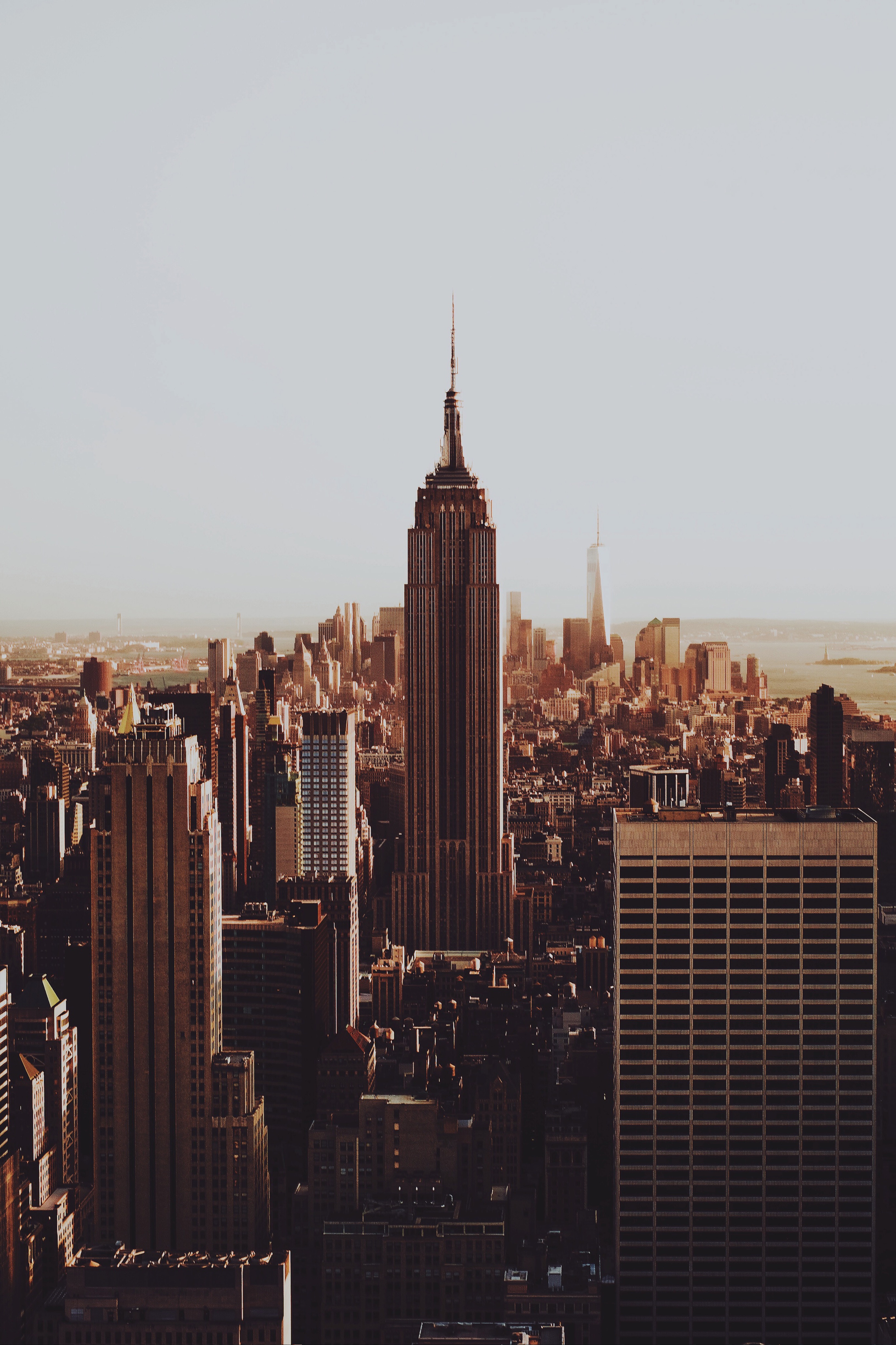 Empire State Building and New York City Skyline HD Wallpaper