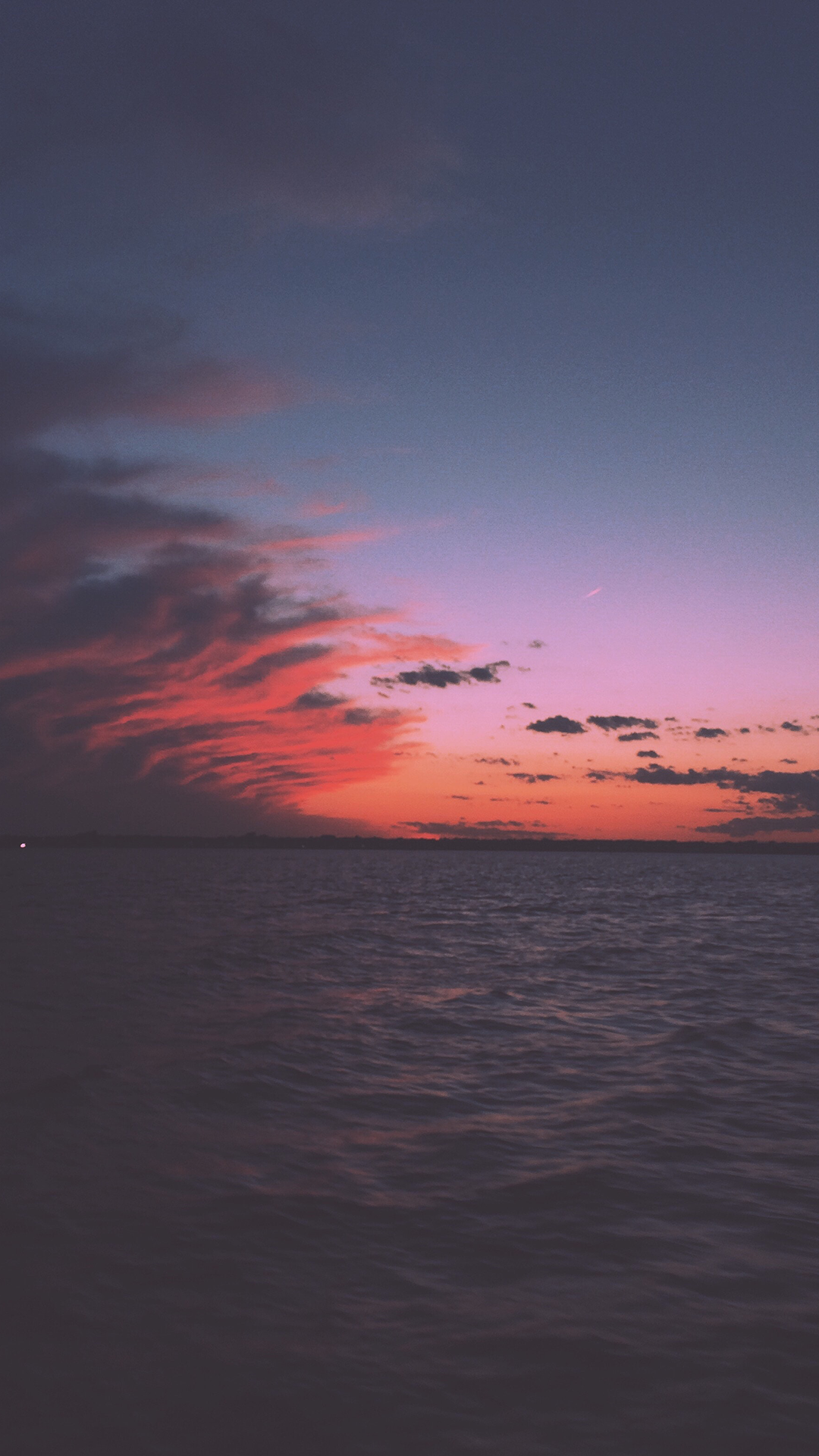 Sunset over the sea with colorful clouds HD Wallpaper