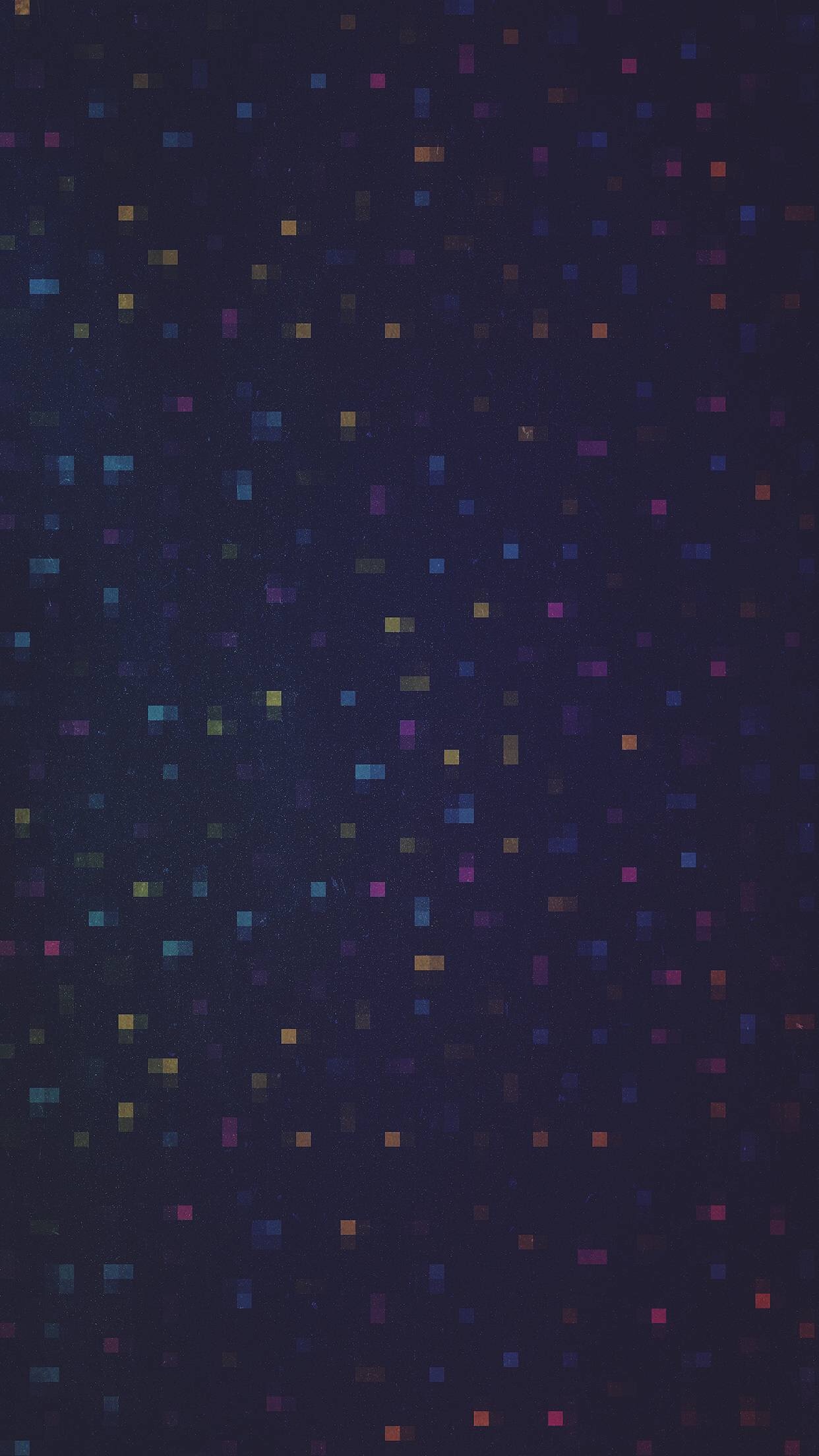 Dark background with colorful pixelated squares HD Wallpaper