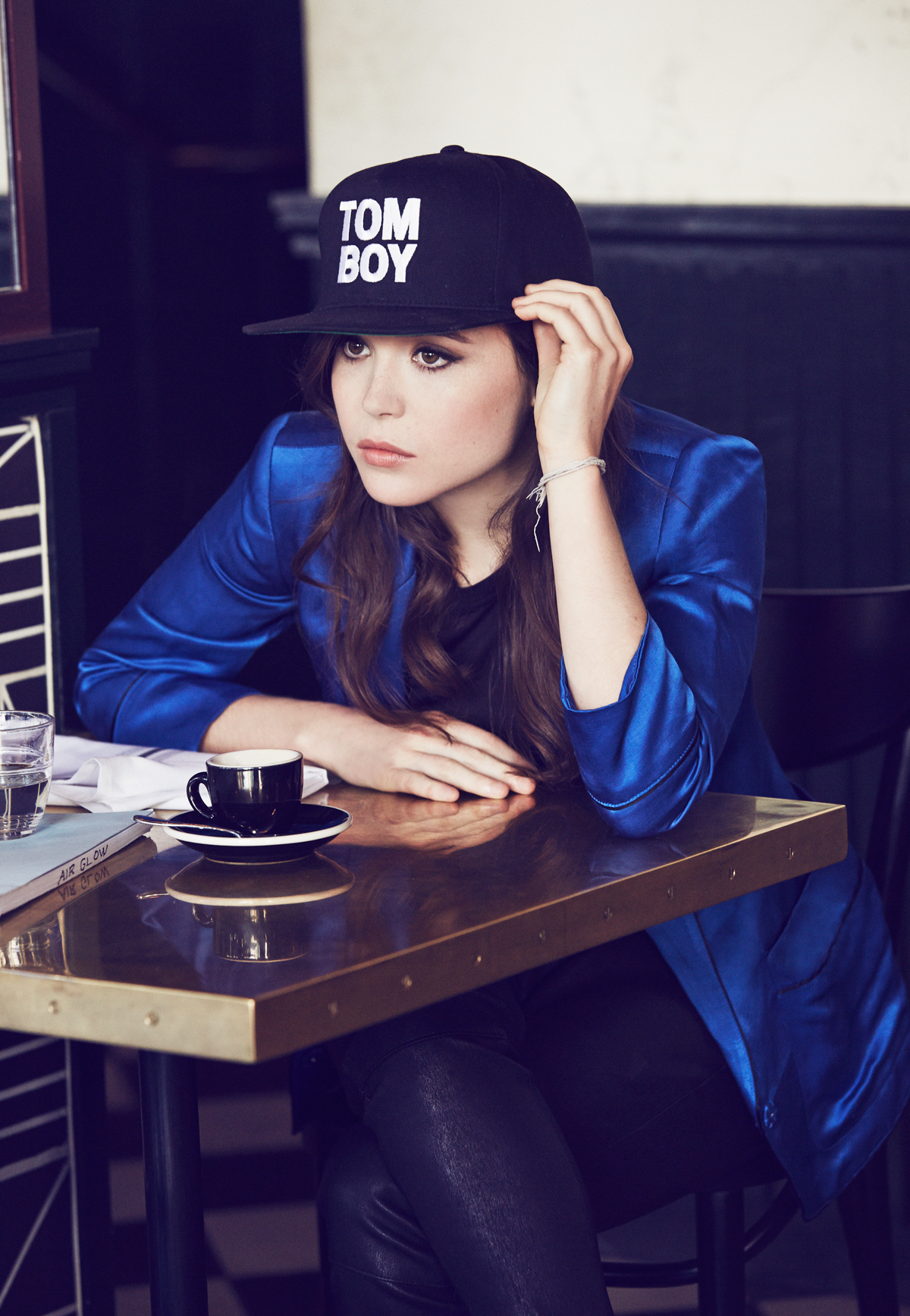 Elliot Page wearing a TOM BOY hat HD Wallpaper