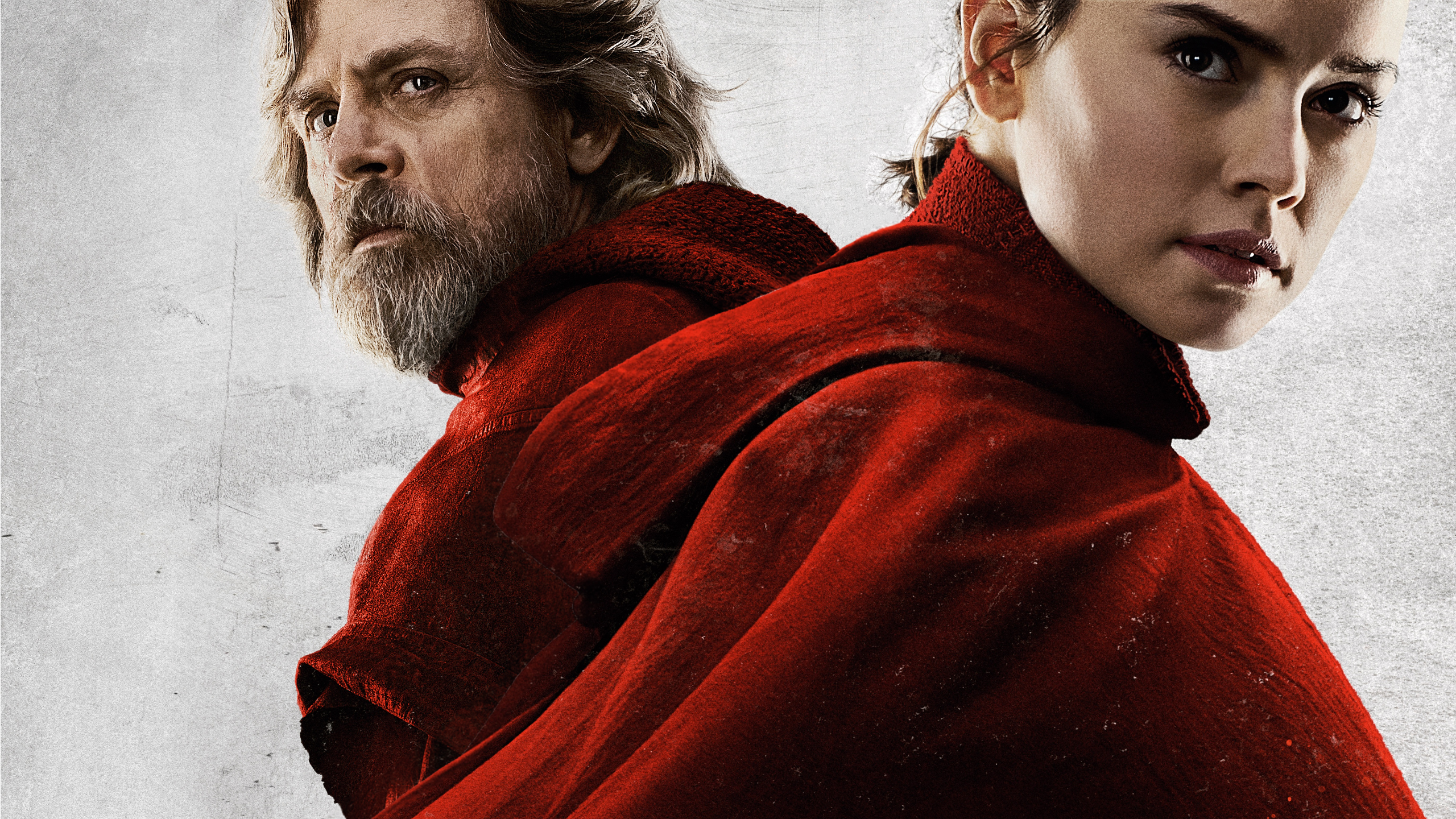 Luke Skywalker and Rey from Star Wars: The Last Jedi HD Wallpaper