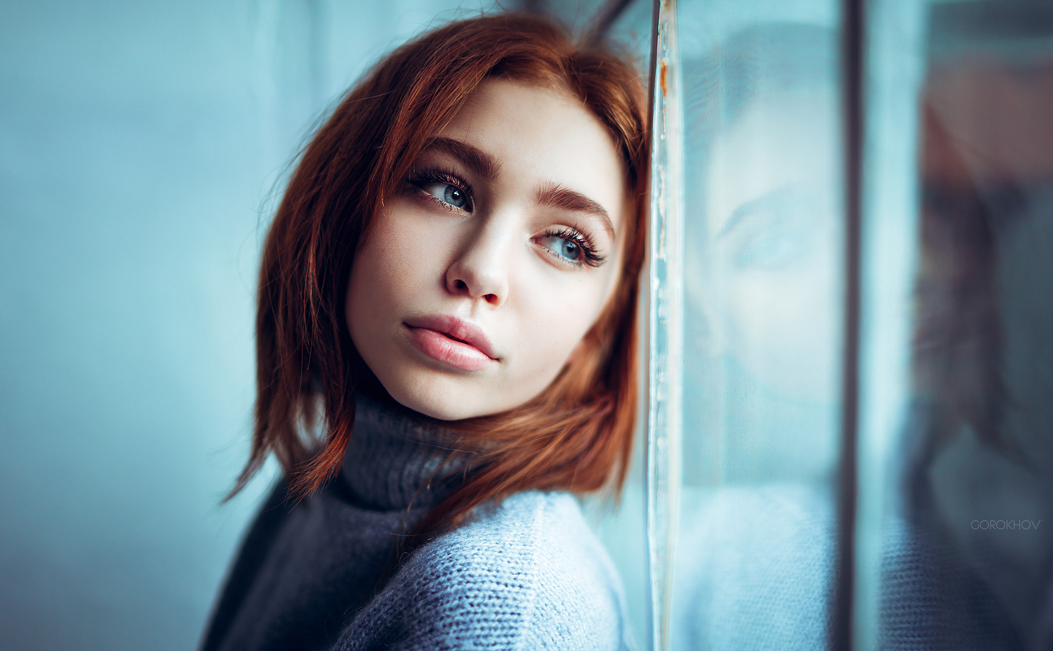 Redhead woman by Ivan Gorokhov HD Wallpaper
