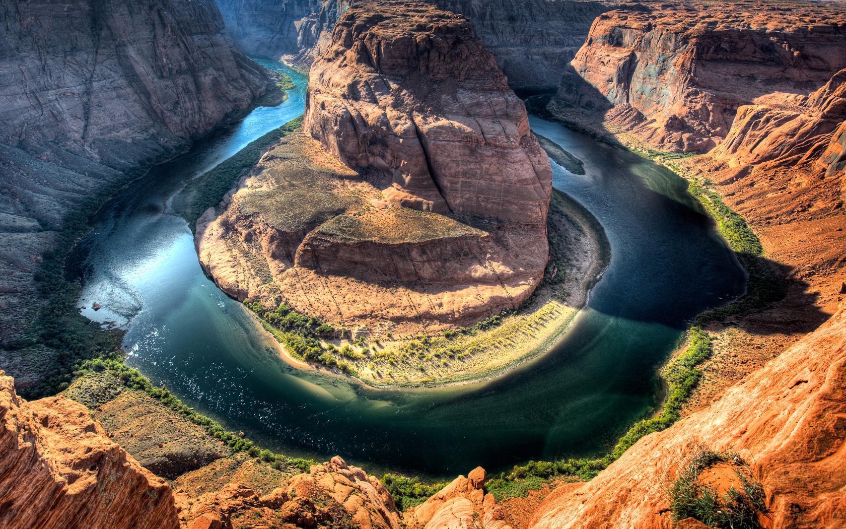 Horseshoe Bend, Grand Canyon, Colorado River, USA HD Wallpaper