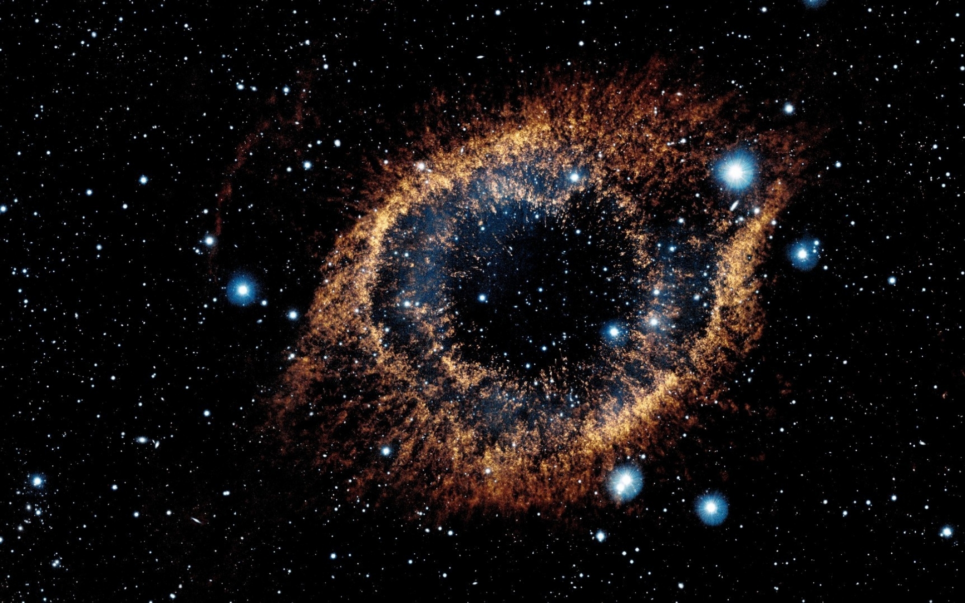 The Helix Nebula in space HD Wallpaper
