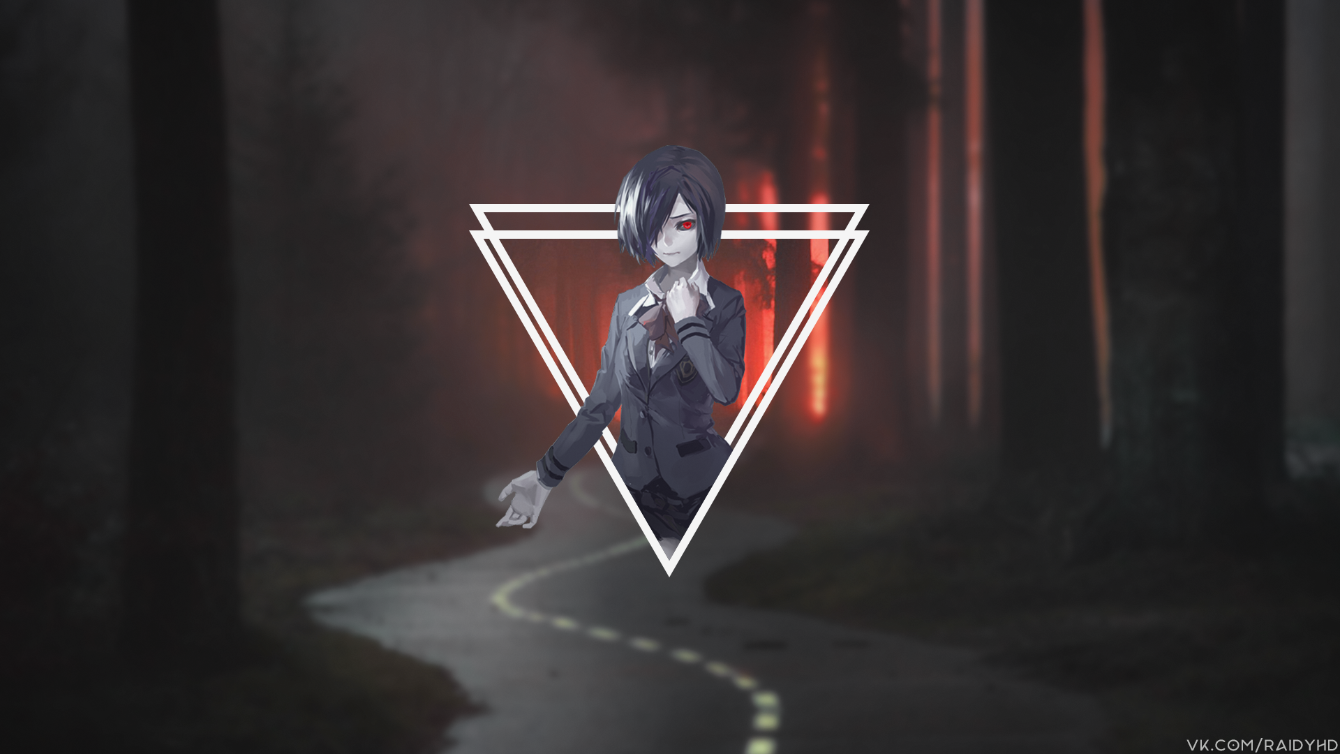 Touka Kirishima from Tokyo Ghoul anime HD Wallpaper