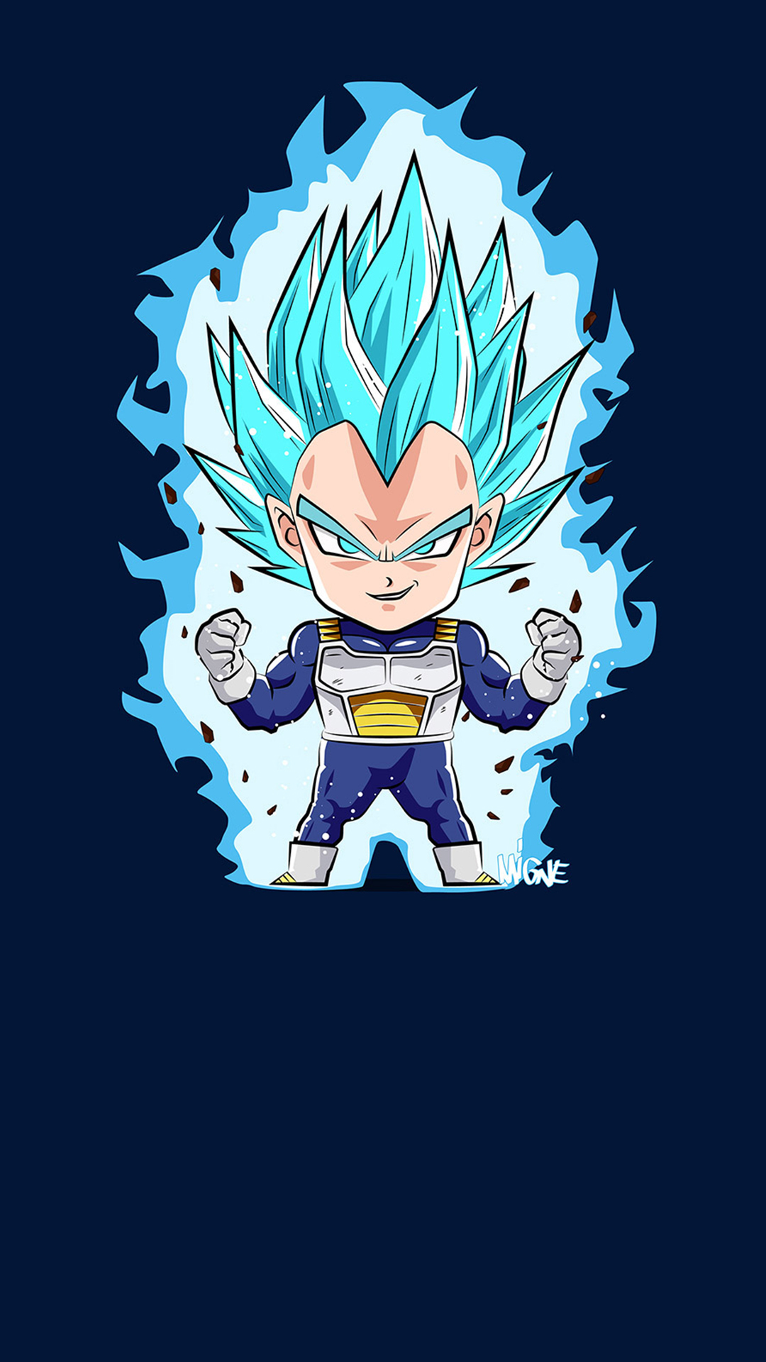 Vegeta from Dragon Ball Super in Super Saiyan Blue HD Wallpaper