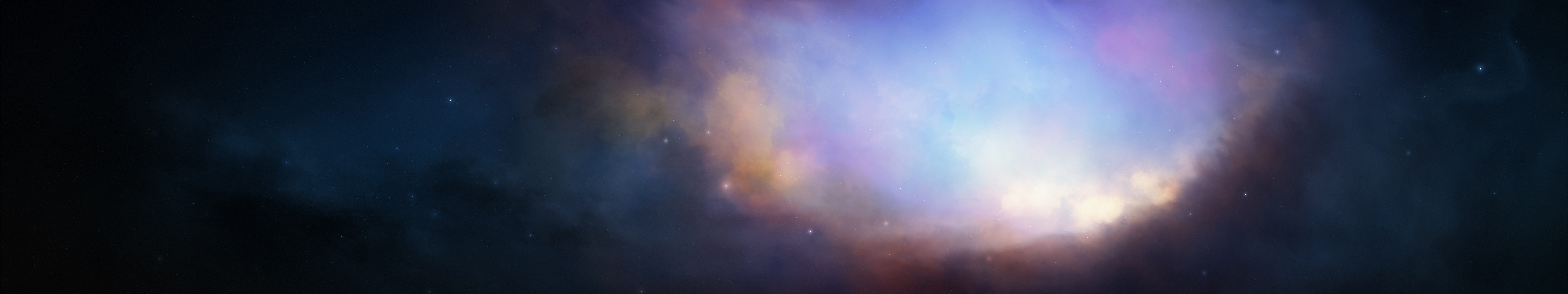 Colorful nebula with stars in deep space HD Wallpaper