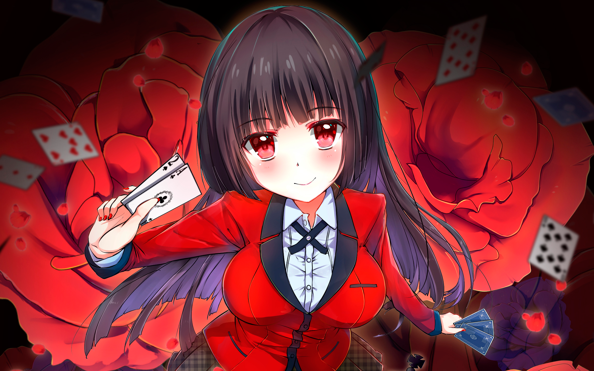 anime, Jabami Yumeko, anime girls, Kakegurui HD Wallpaper