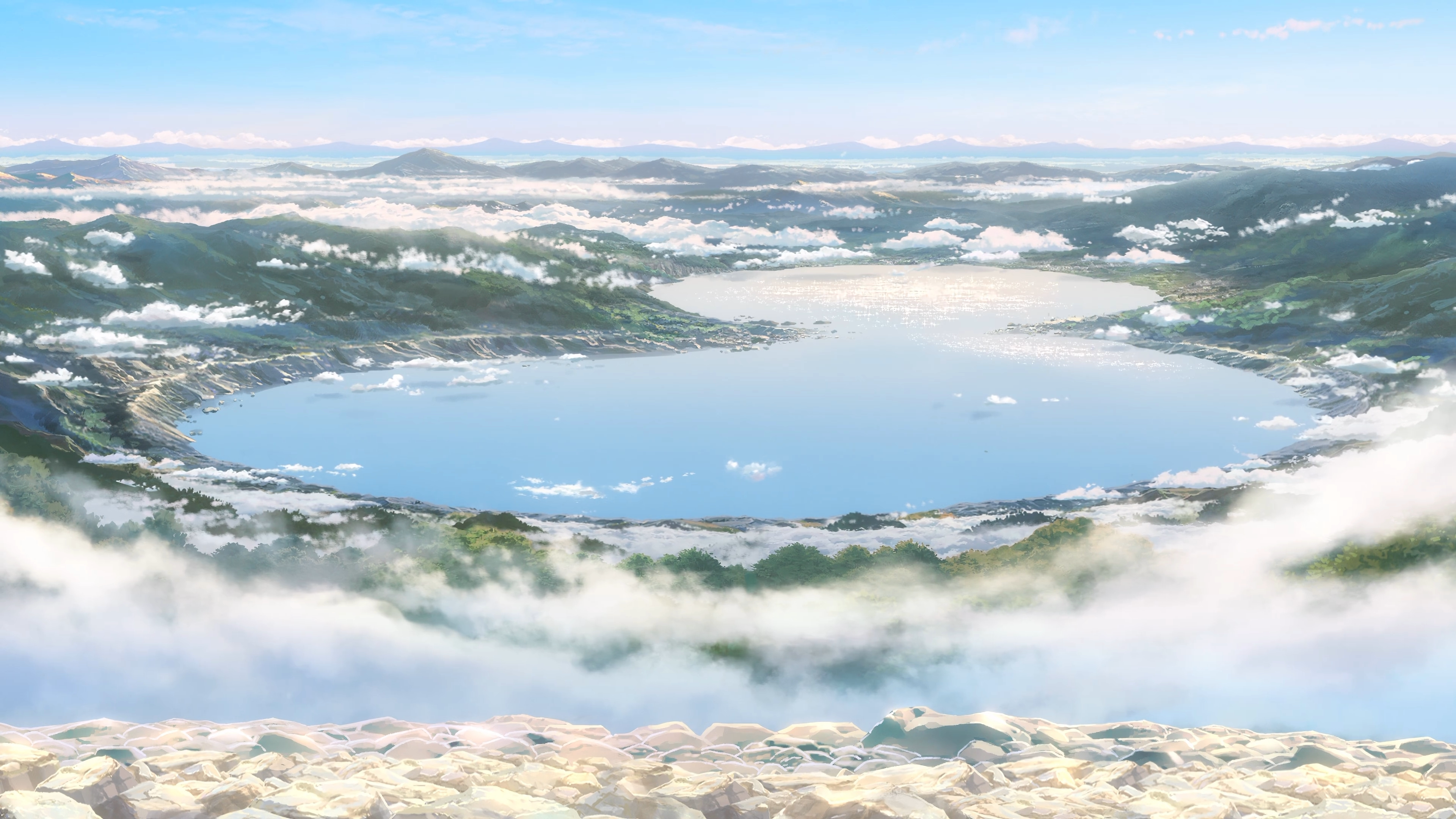 Anime landscape from Kimi no Na Wa HD Wallpaper
