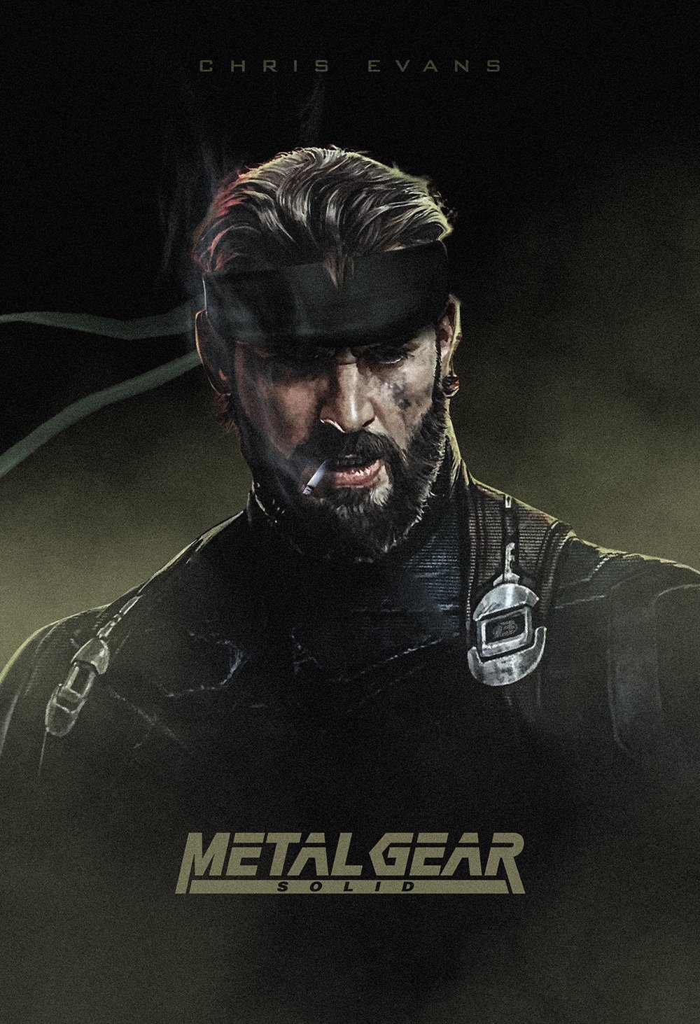 Chris Evans as Solid Snake from Metal Gear Solid HD Wallpaper