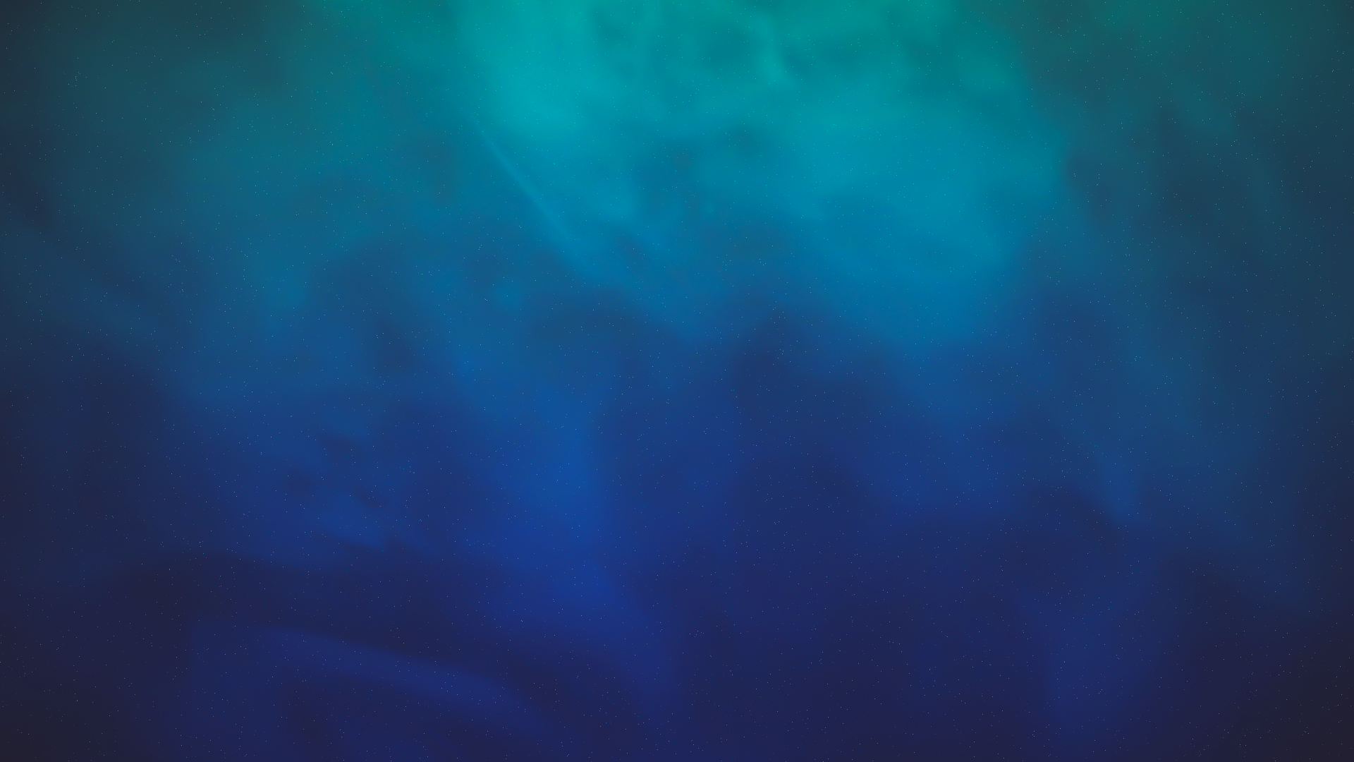 Blue and teal abstract nebula with stars HD Wallpaper