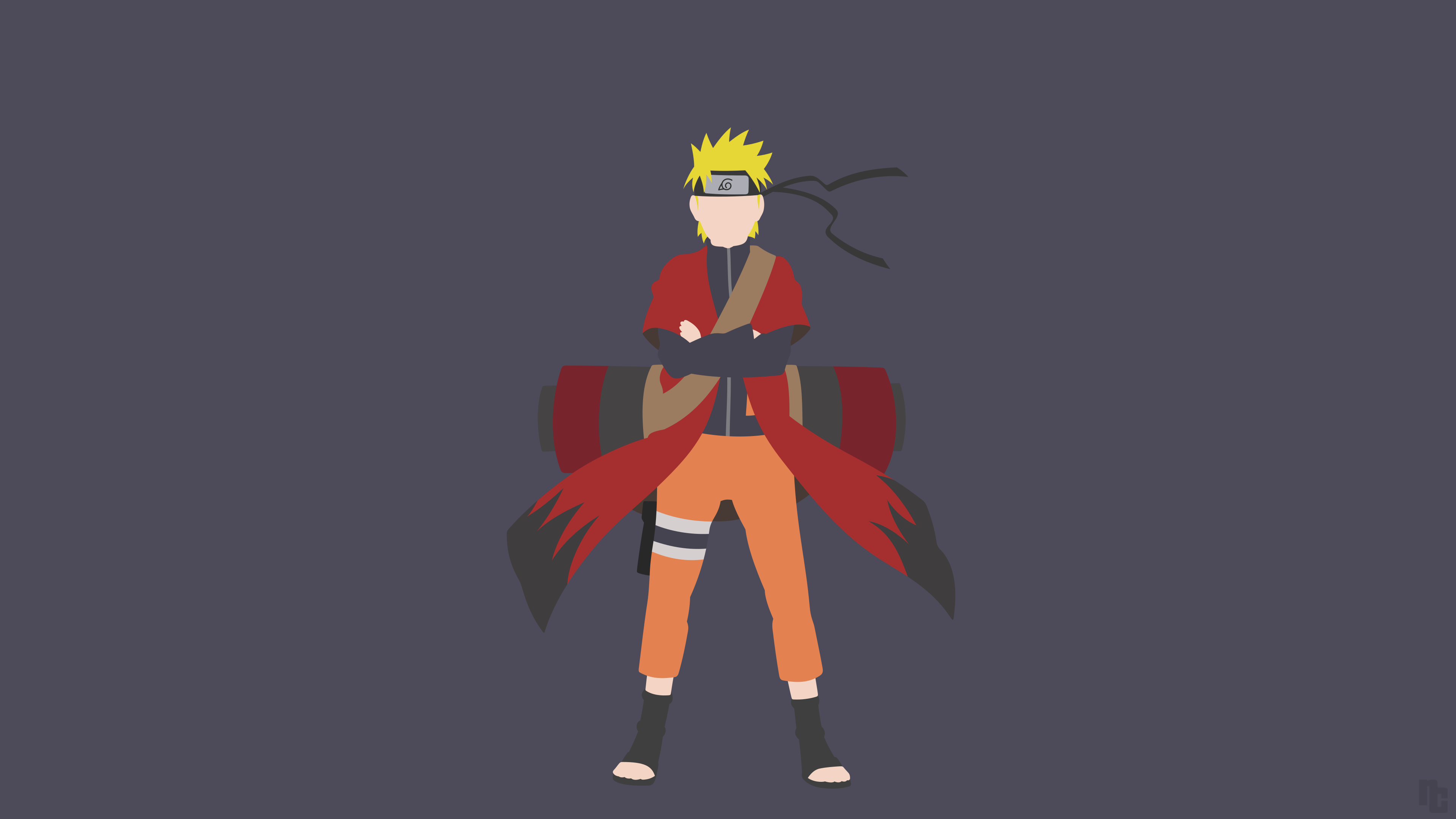 Naruto Uzumaki from Naruto Shippuden minimalist HD Wallpaper