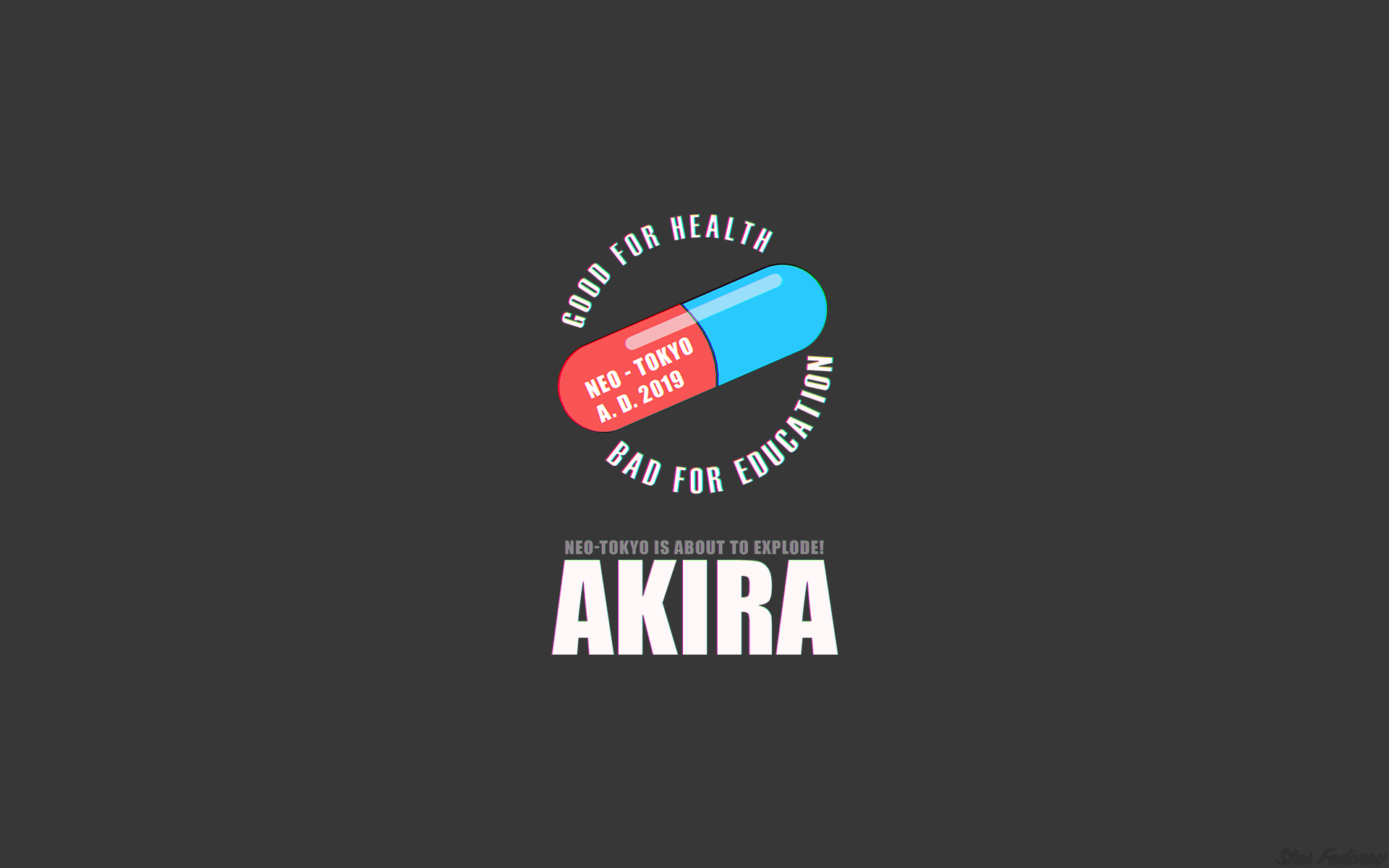 Akira Neo-Tokyo A.D. 2019 Pill HD Wallpaper