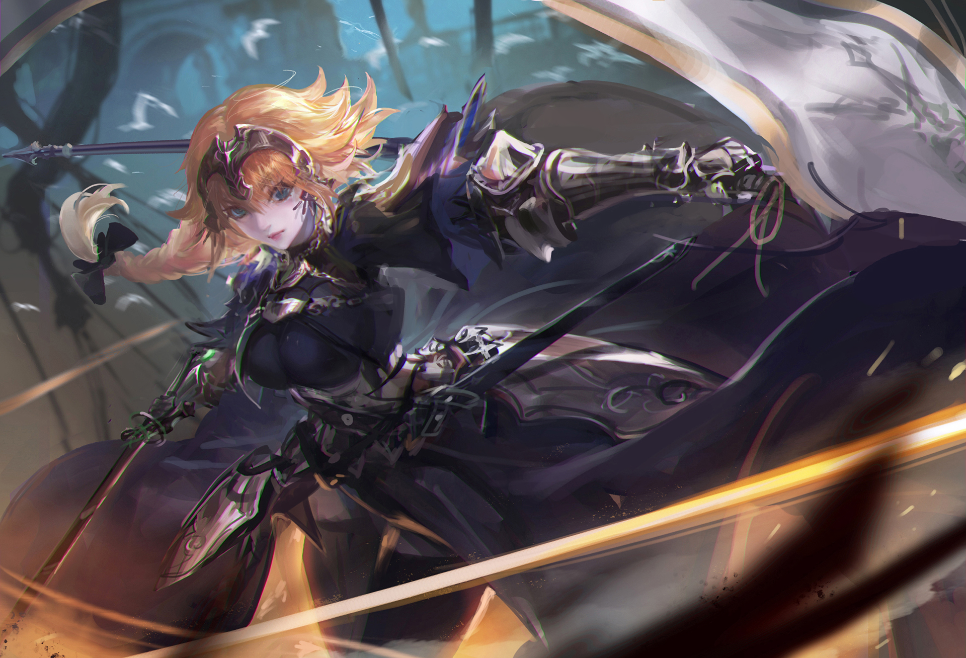 Jeanne d'Arc from Fate/Grand Order HD Wallpaper