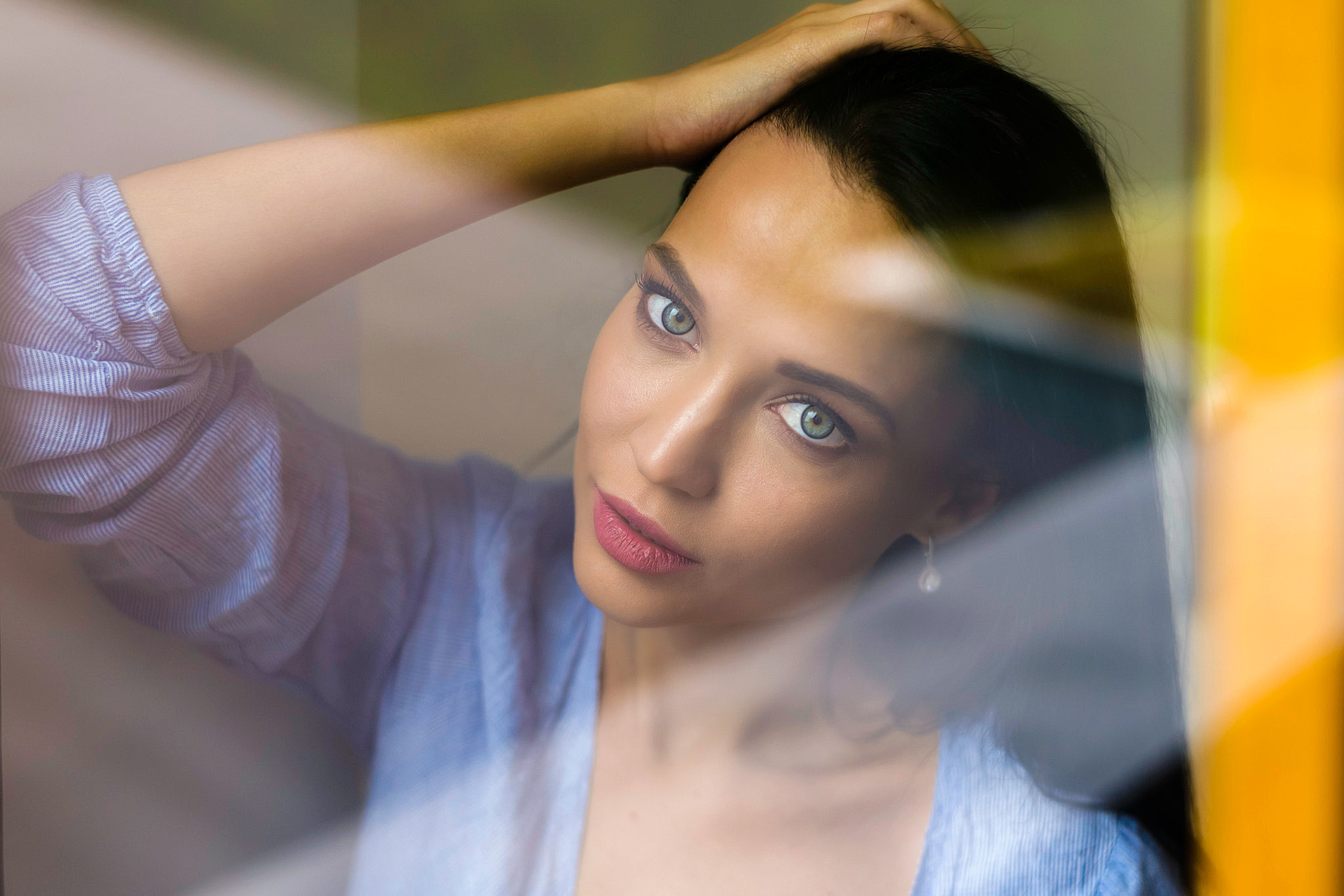 Portrait of Angelina Petrova, a model HD Wallpaper