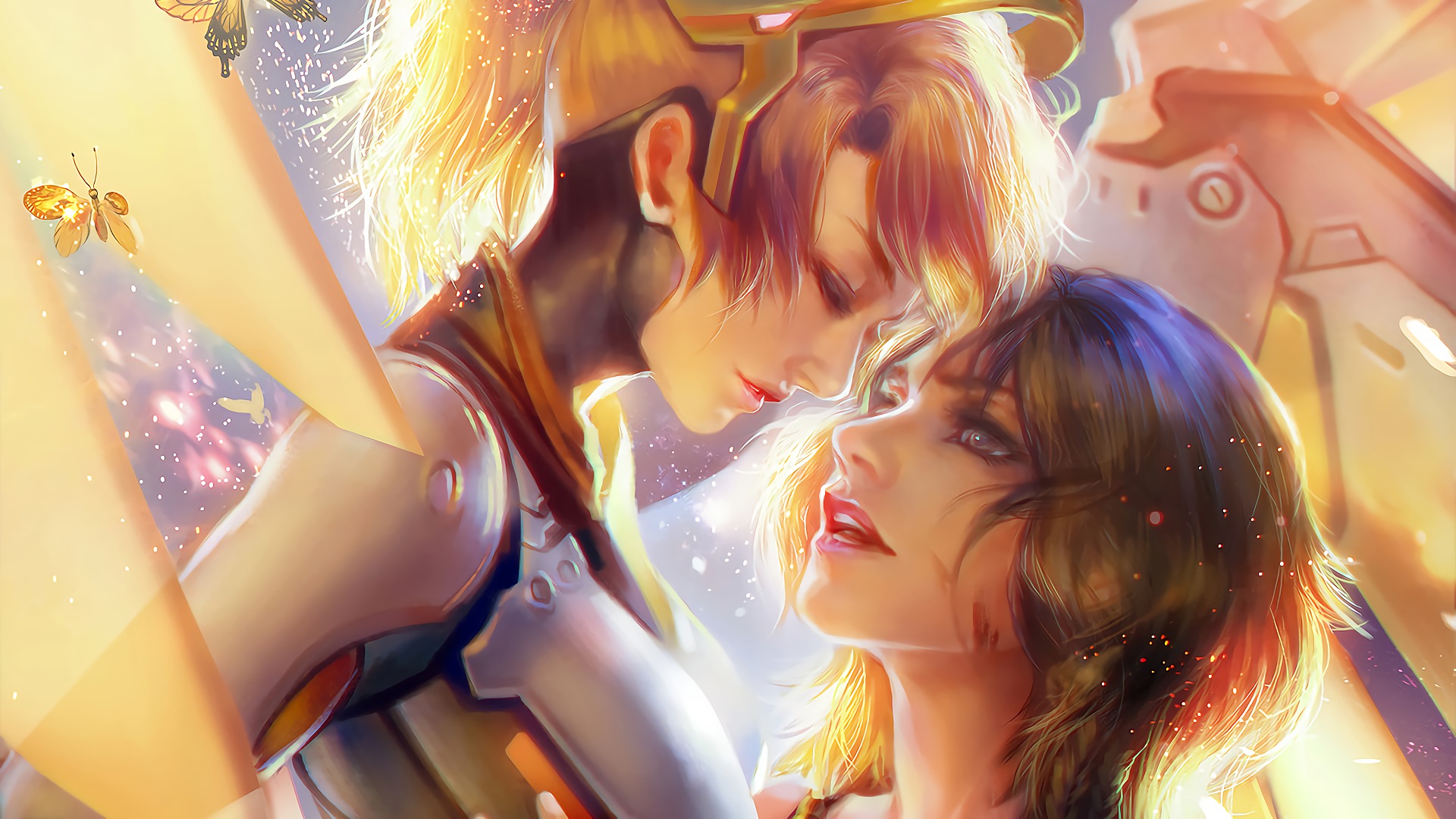 Mercy and another woman from Overwatch HD Wallpaper