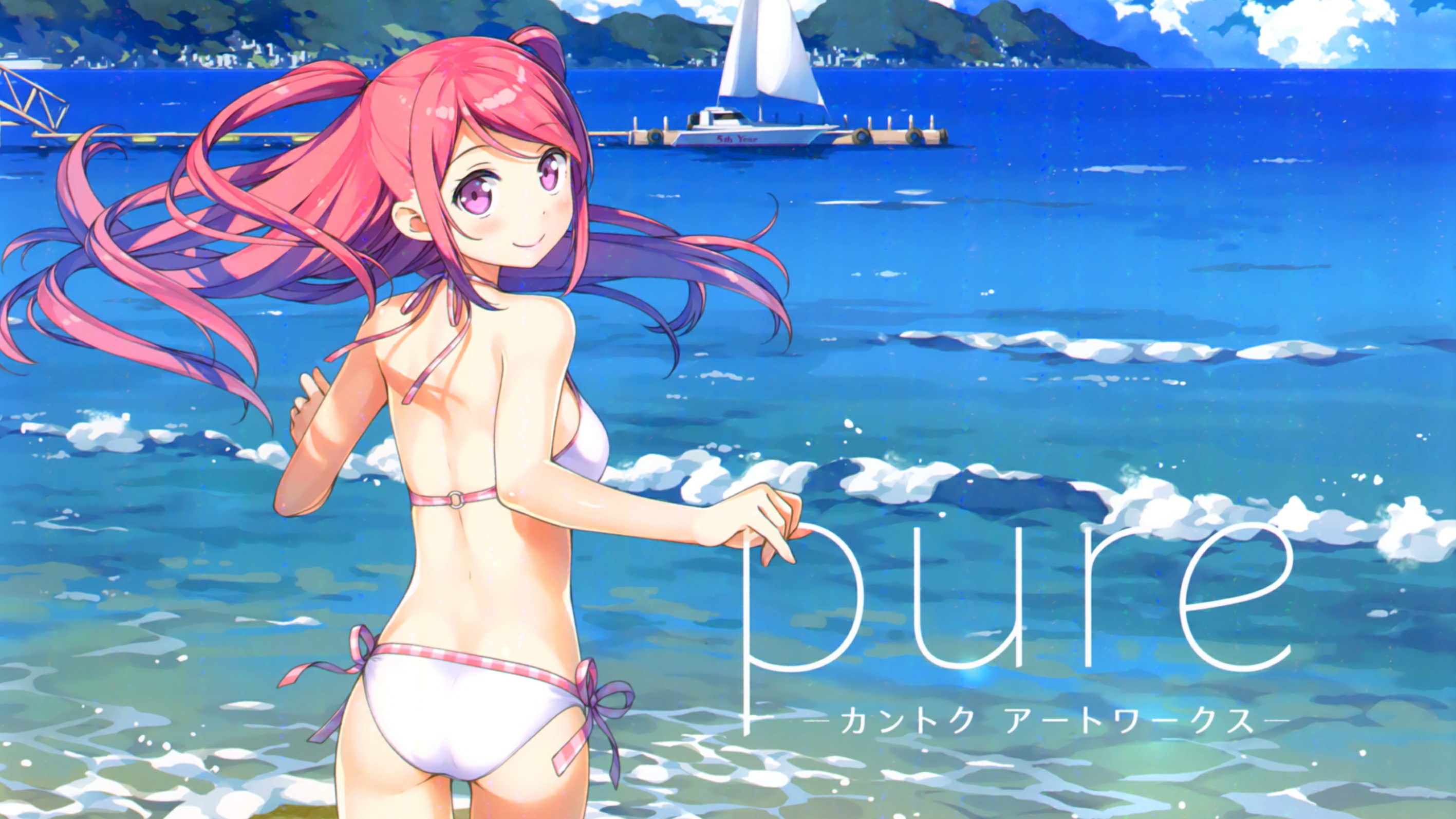 Kurumi from Kantoku at the Beach HD Wallpaper