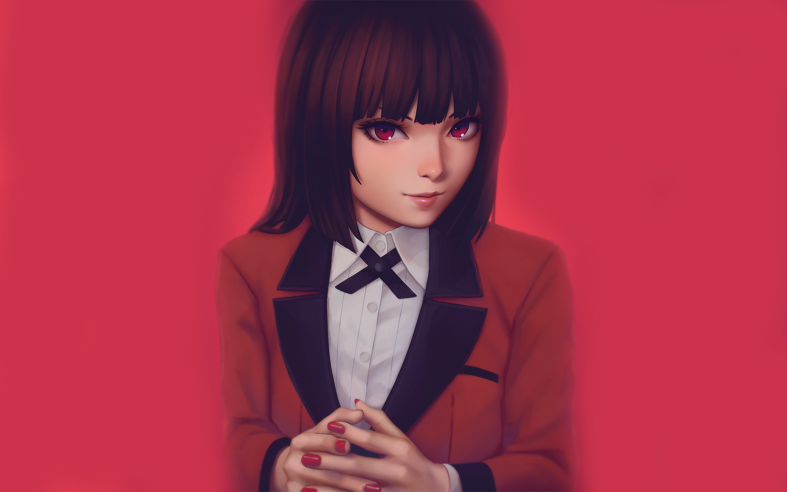 Yumeko Jabami from Kakegurui by Ilya Kuvshinov HD Wallpaper