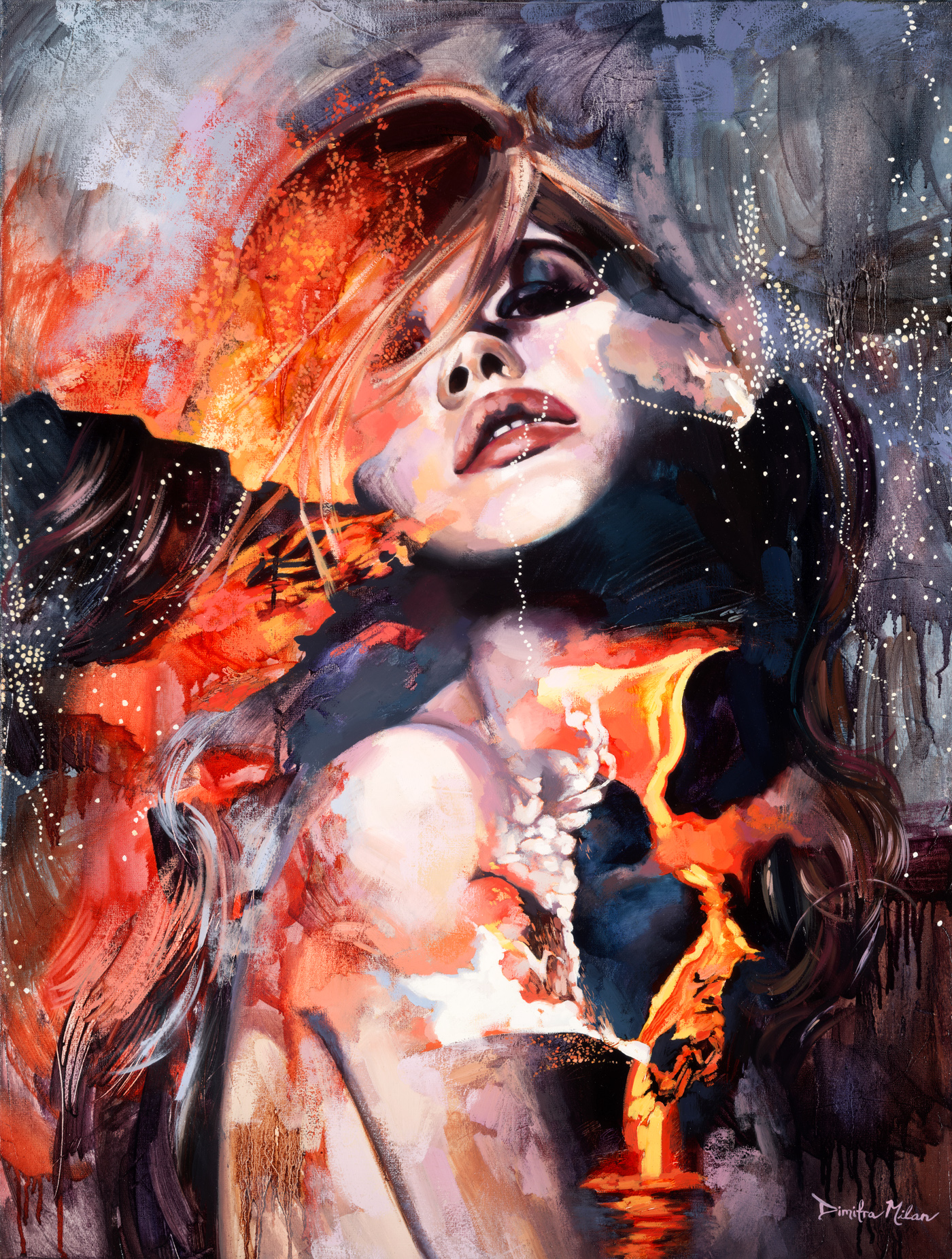 Painting by Dimitra Milan HD Wallpaper