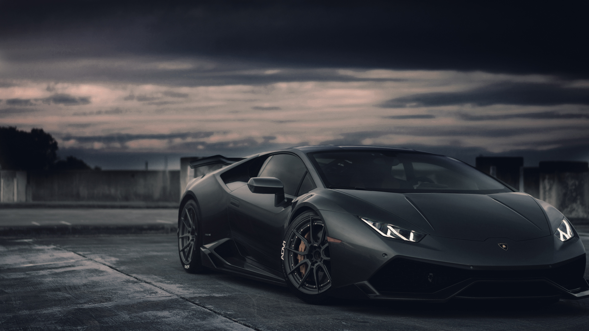 Black Lamborghini Huracan LP 610-4 HD Wallpaper