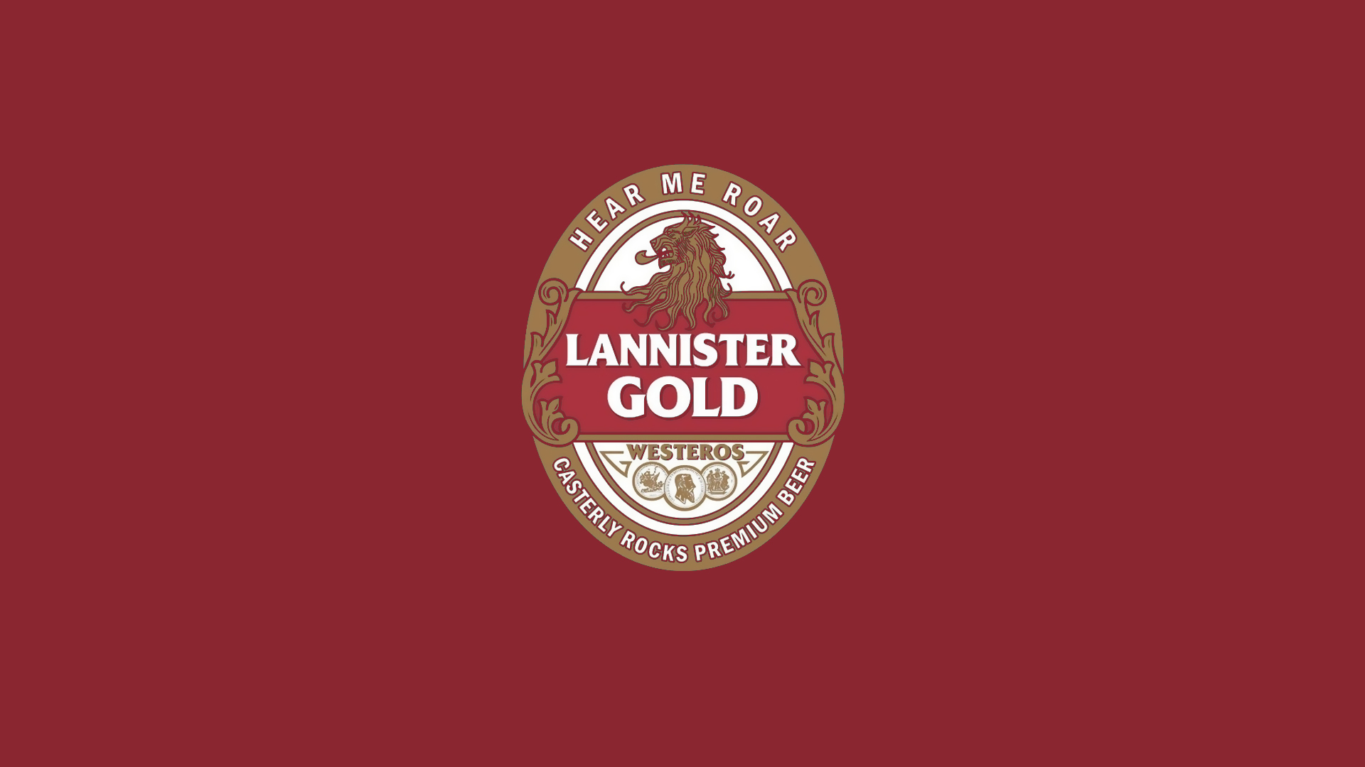 Lannister Gold Premium Beer from Westeros HD Wallpaper