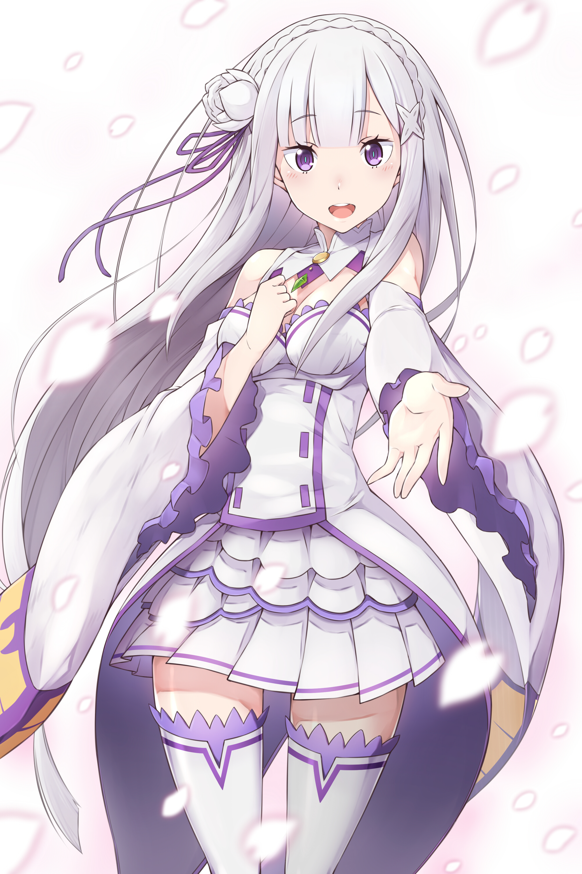 Emilia from Re:Zero Kara Hajimeru Isekai Seikatsu HD Wallpaper