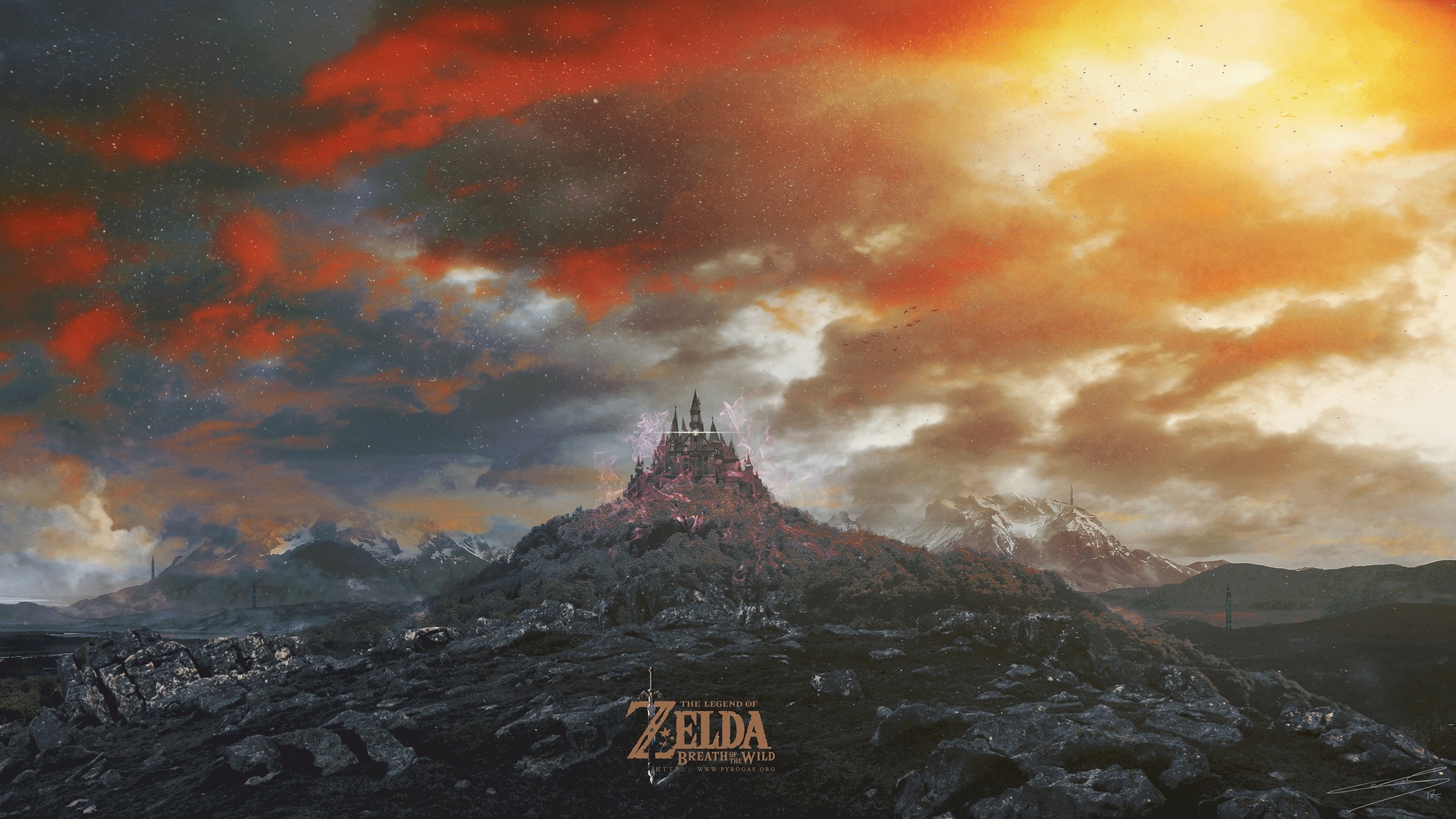The Legend of Zelda: Breath of the Wild castle HD Wallpaper