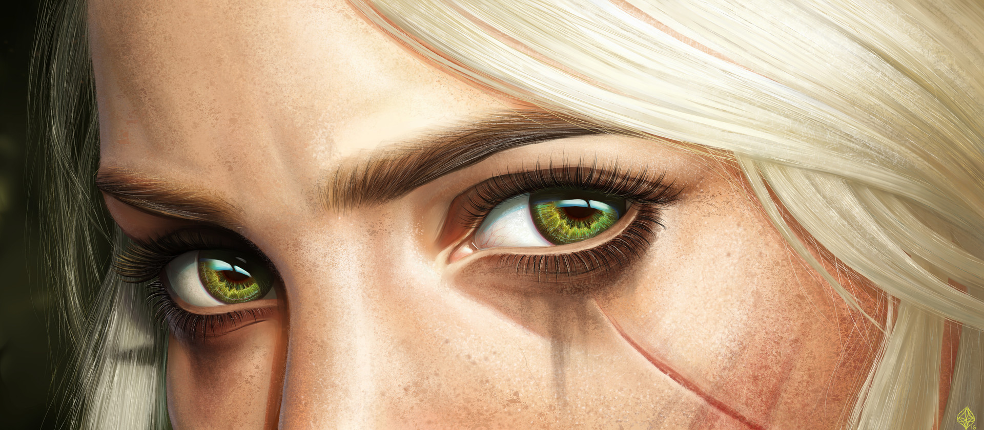 Ciri's Eyes from The Witcher 3: Wild Hunt HD Wallpaper