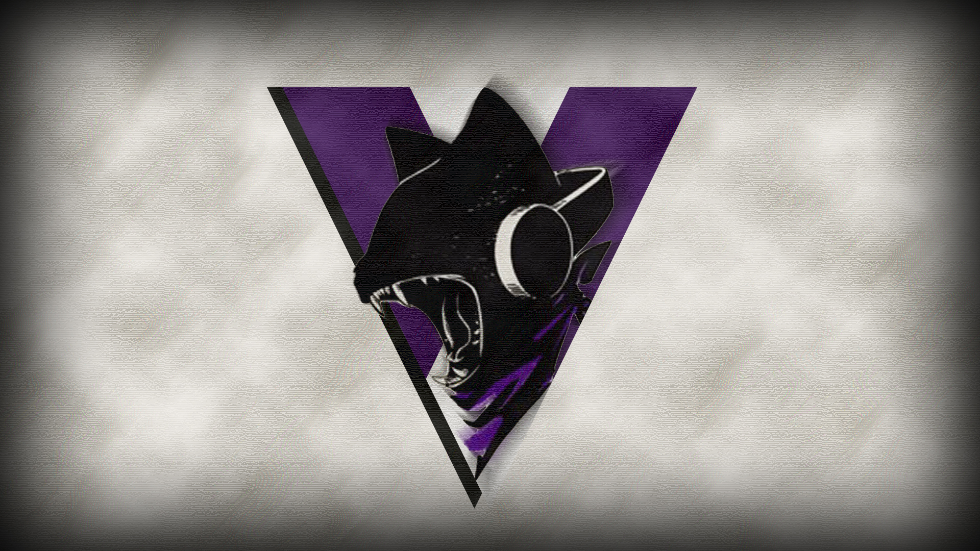 Monstercat logo with a black cat head HD Wallpaper