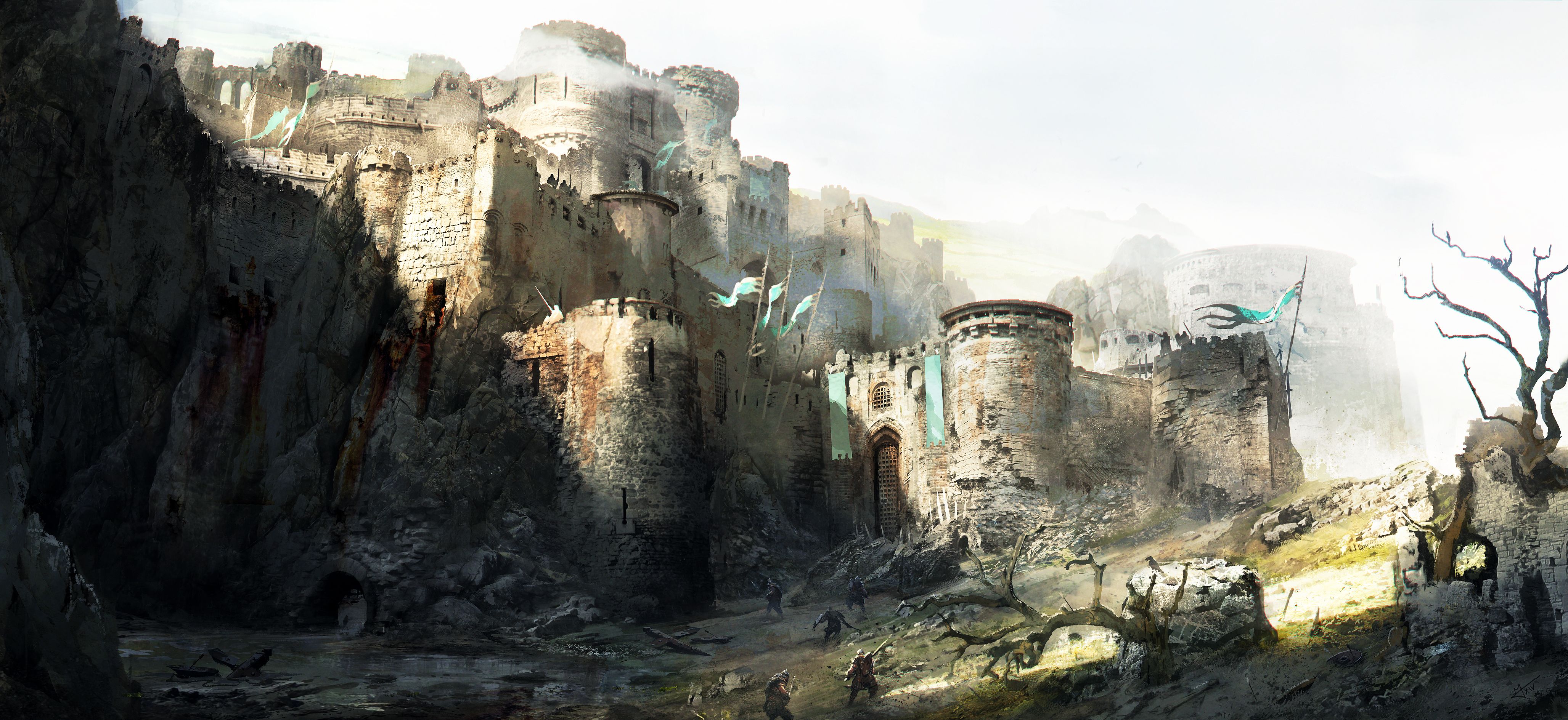 For Honor artwork of a castle siege HD Wallpaper