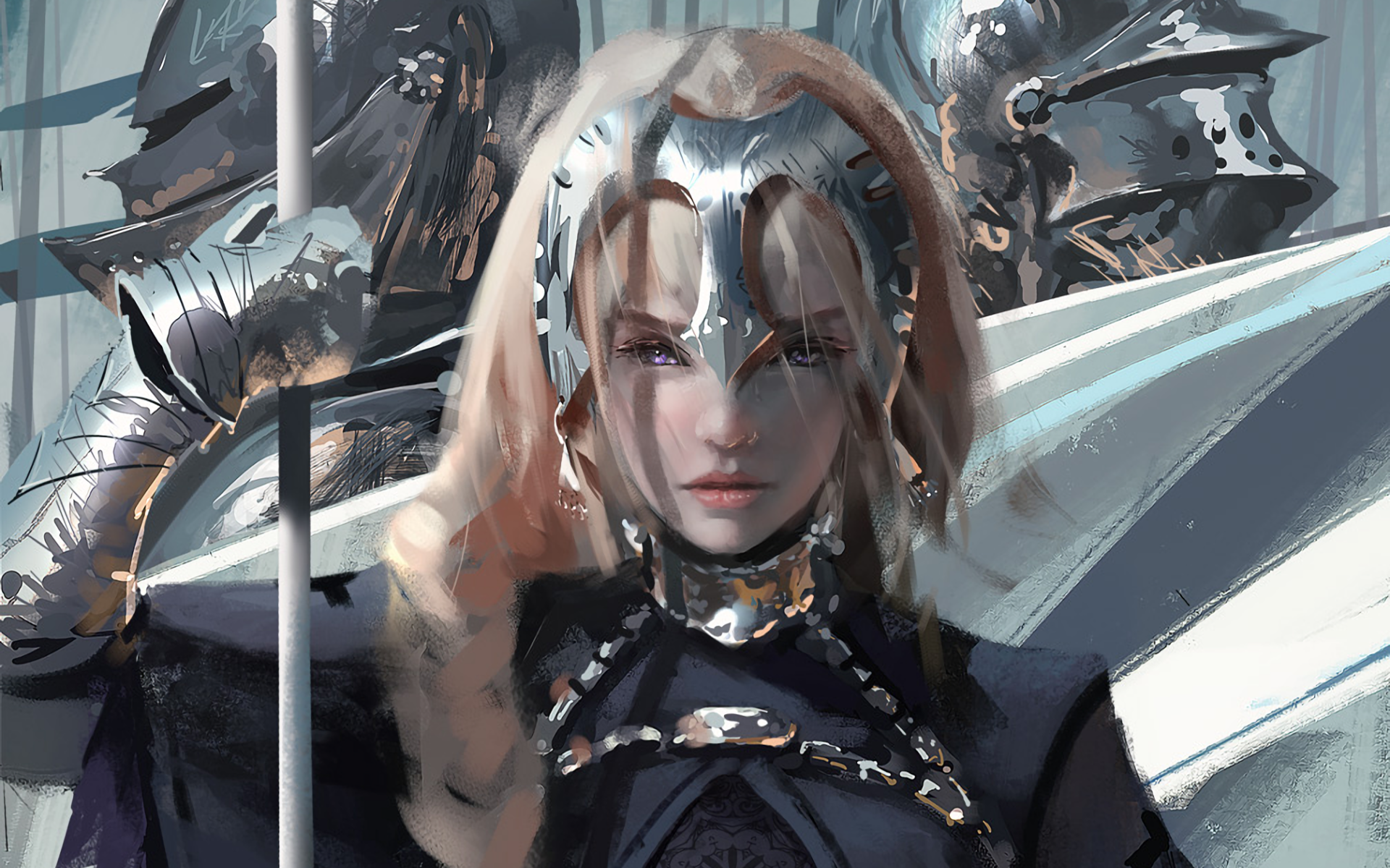 Ruler from Fate/Grand Order by WLOP HD Wallpaper