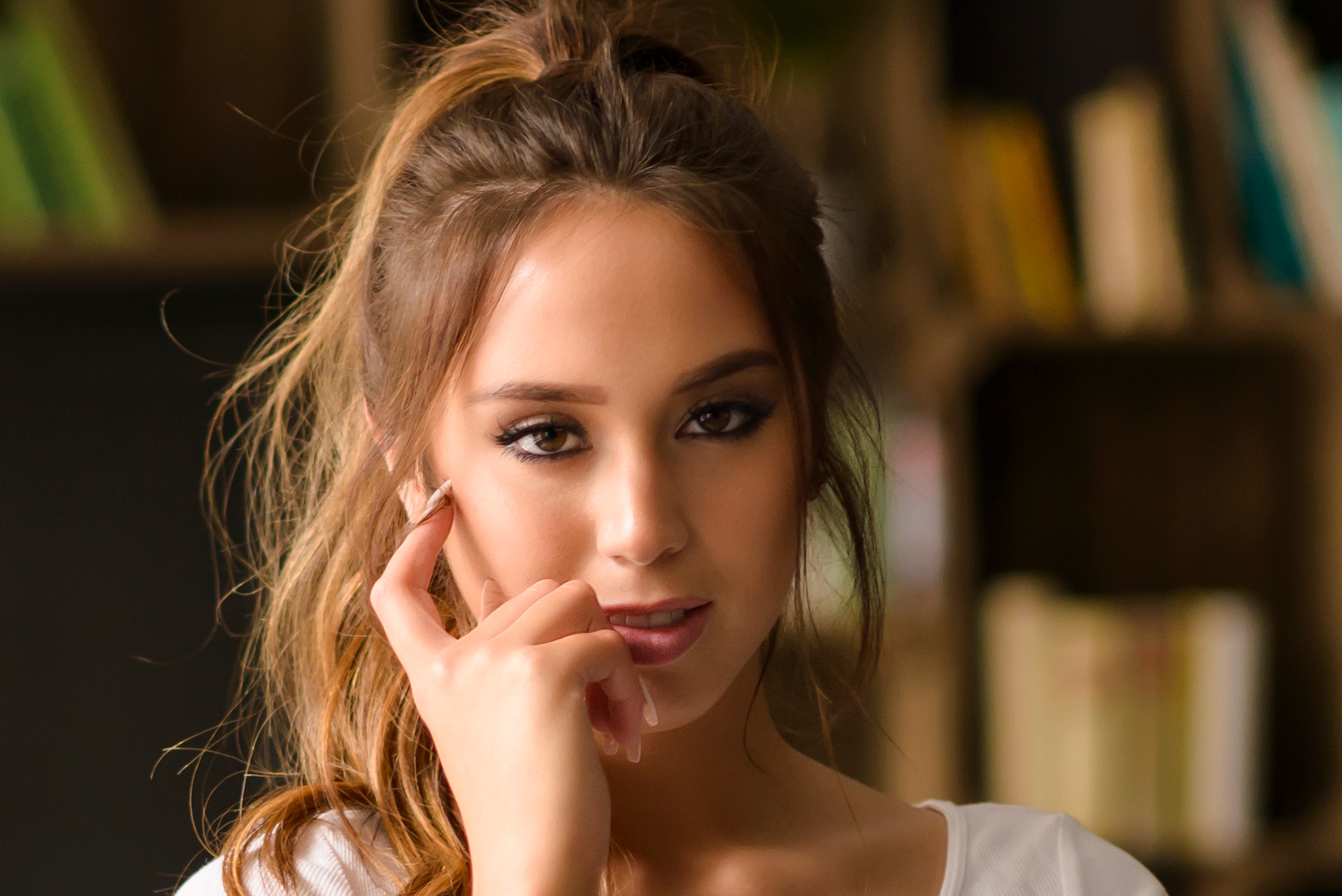 Portrait of Anna Bous HD Wallpaper