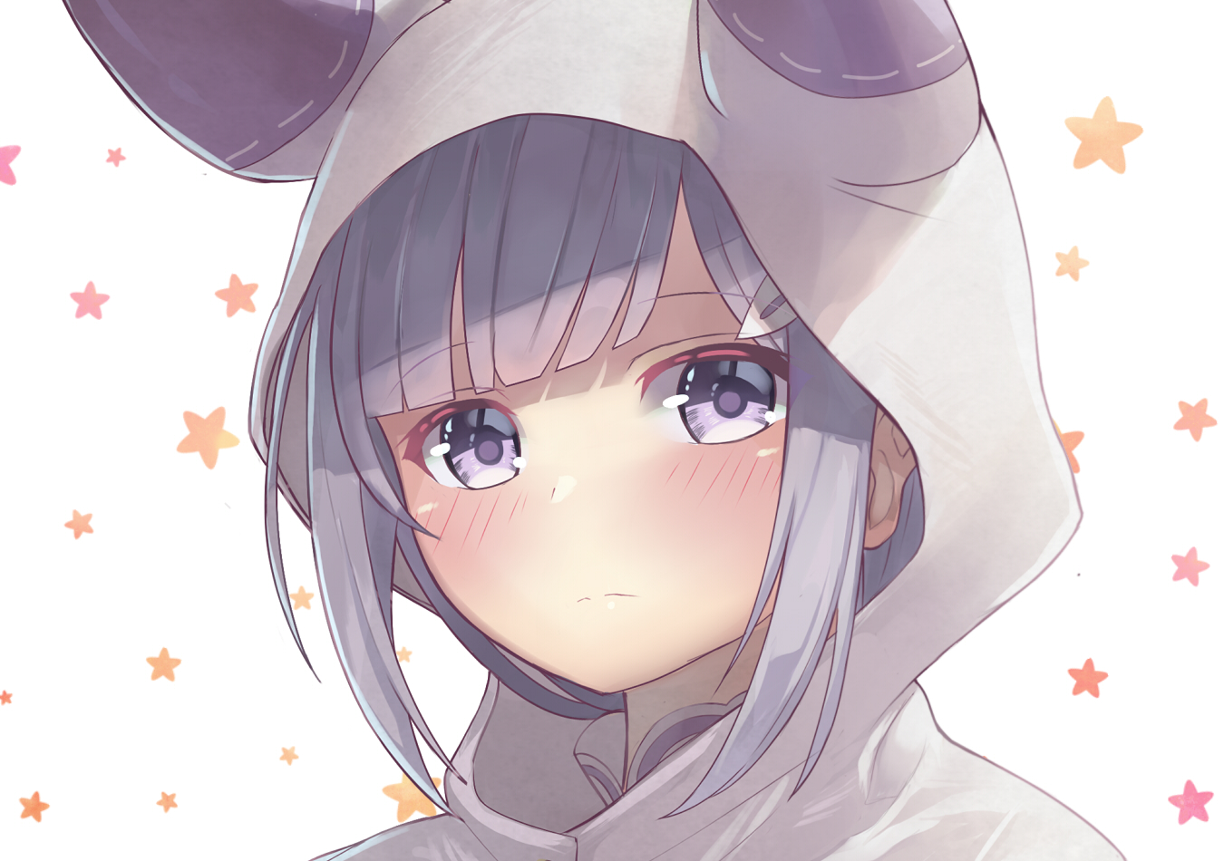Emilia from Re:Zero wearing a hooded outfit HD Wallpaper