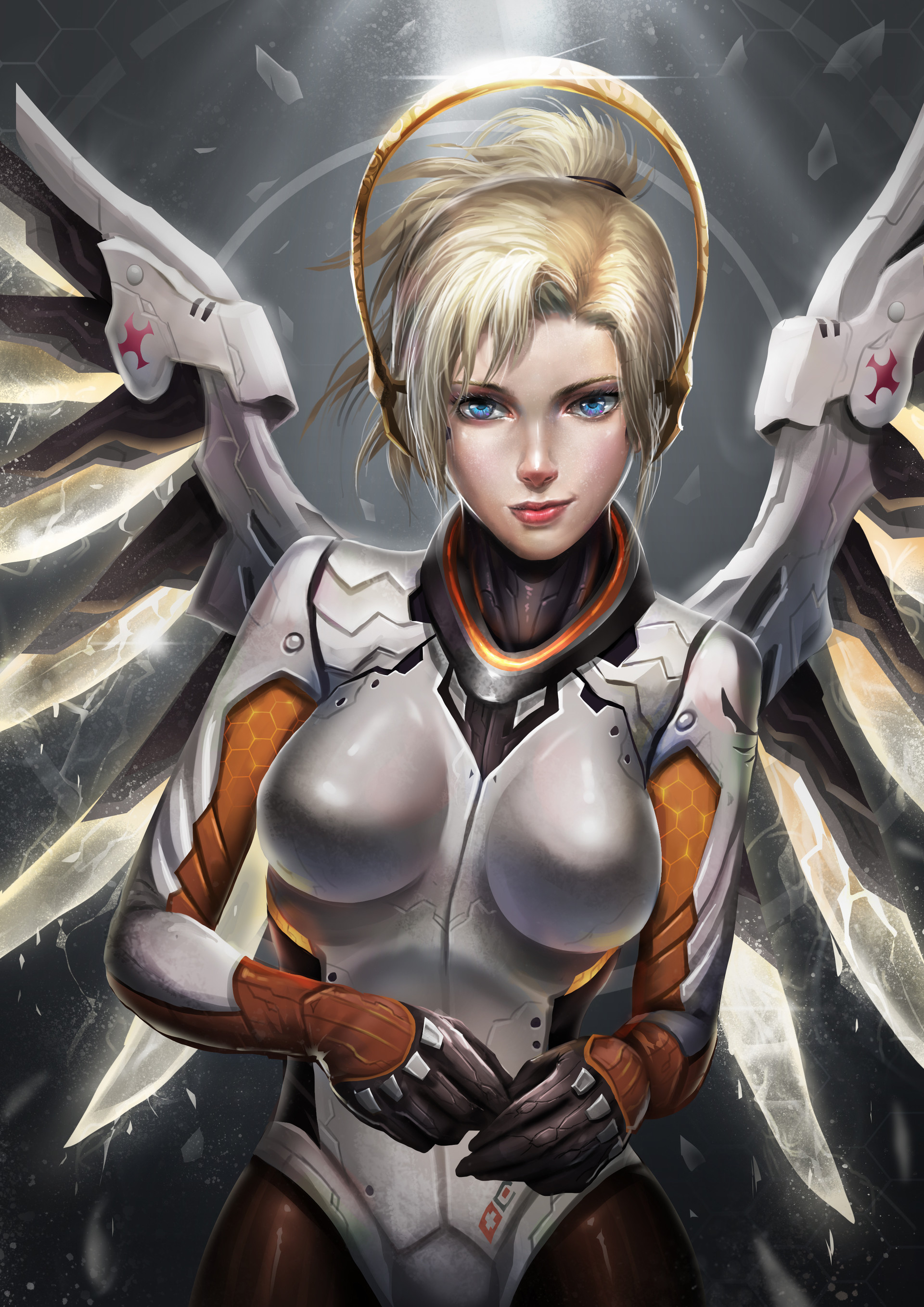 Mercy from Overwatch HD Wallpaper