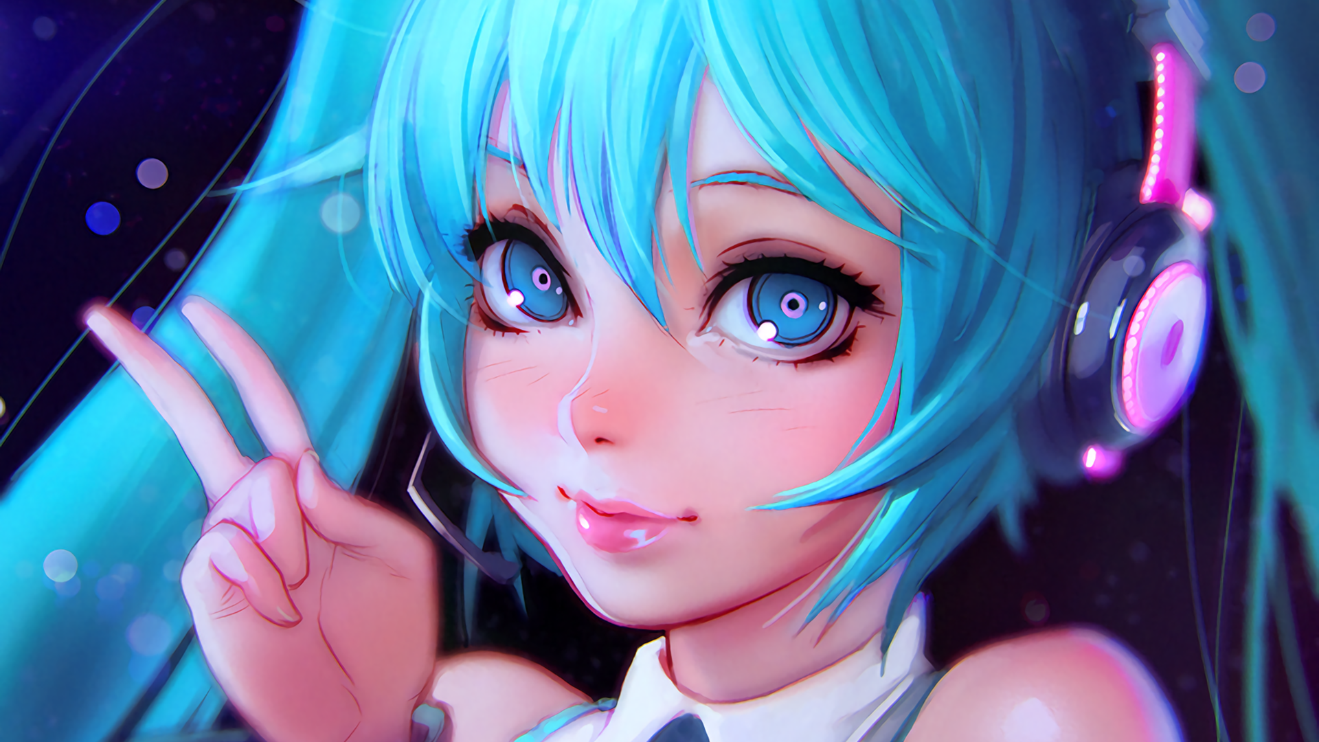 Hatsune Miku by Ilya Kuvshinov HD Wallpaper