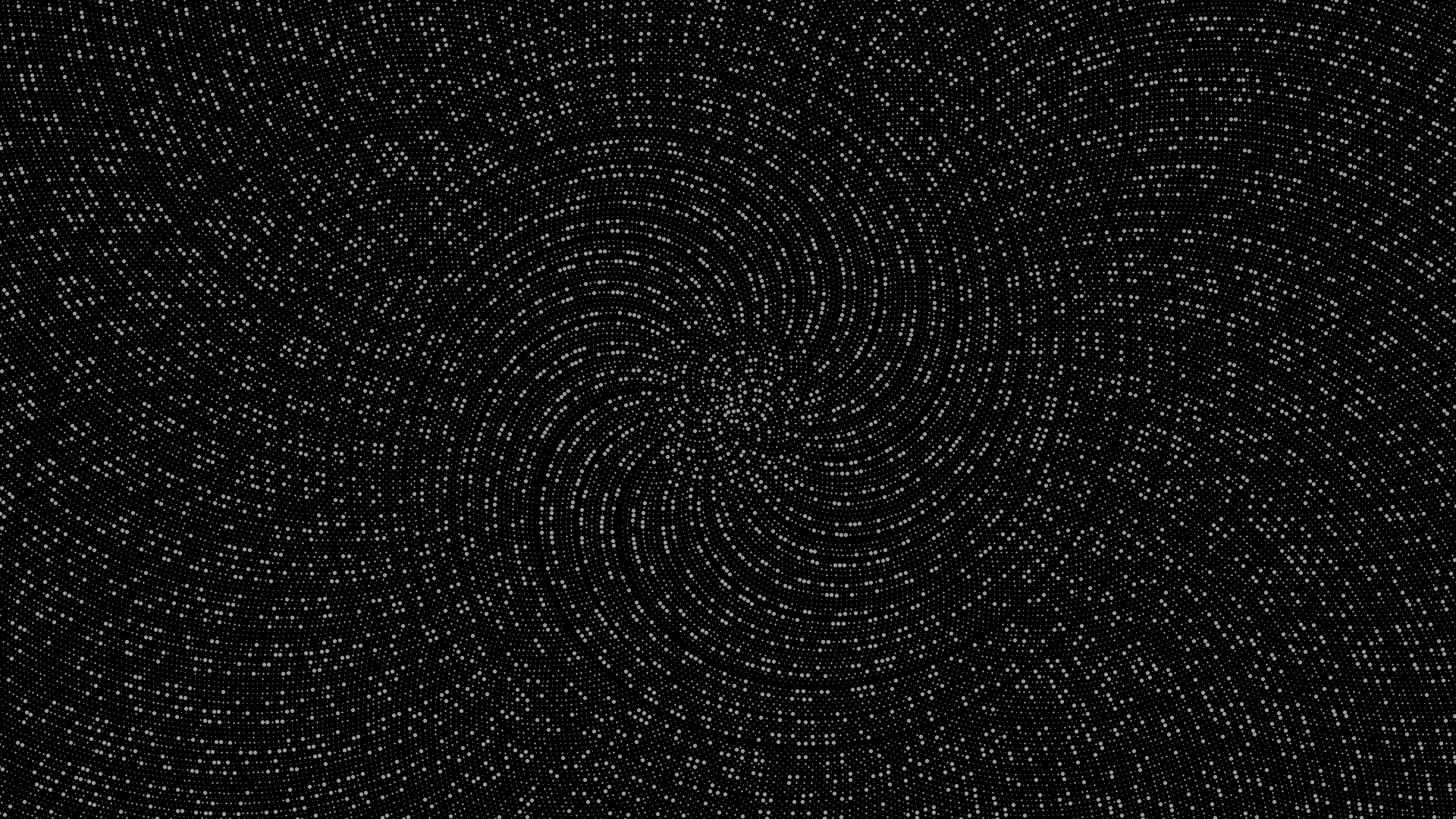Monochrome spiral pattern of dots HD Wallpaper