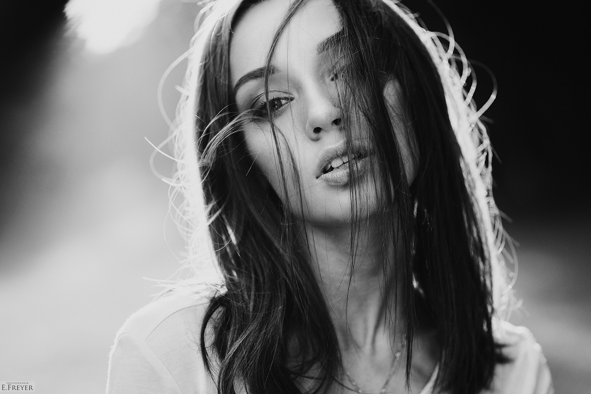 Portrait of a woman by Evgeny Freyer HD Wallpaper