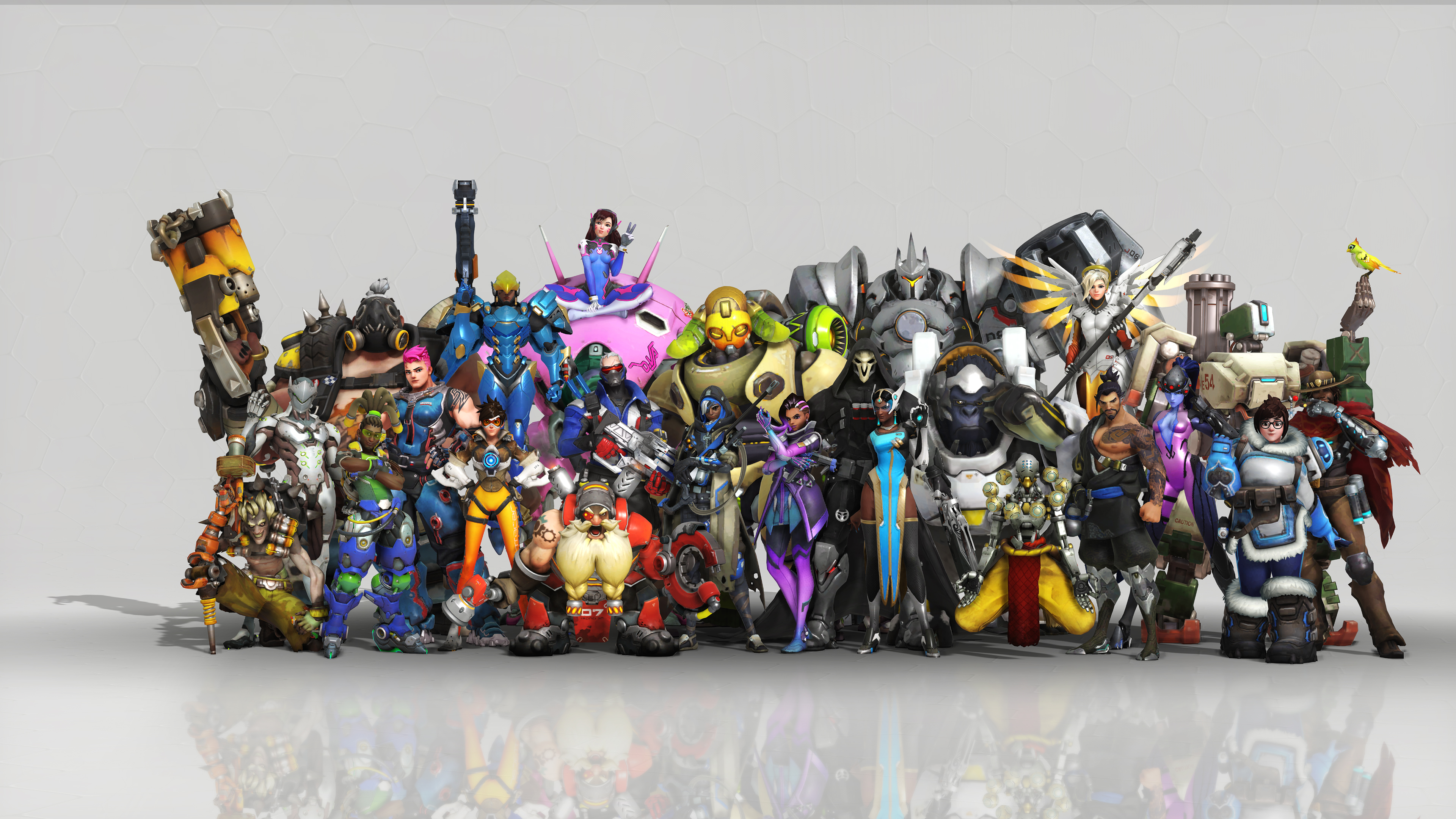 Overwatch characters group portrait HD Wallpaper