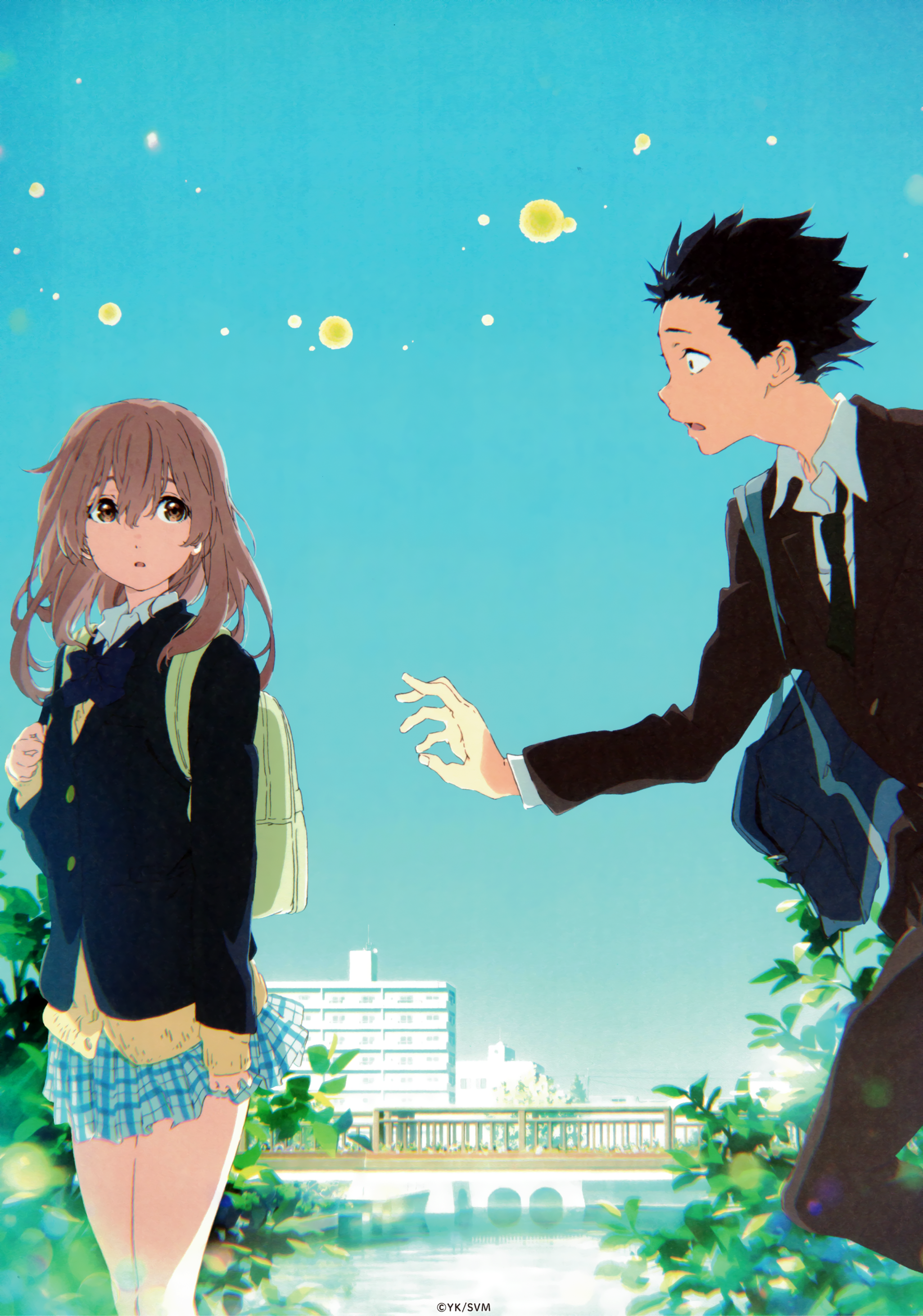 Shōya Ishida and Shōko Nishimiya from Koe no Katachi HD Wallpaper