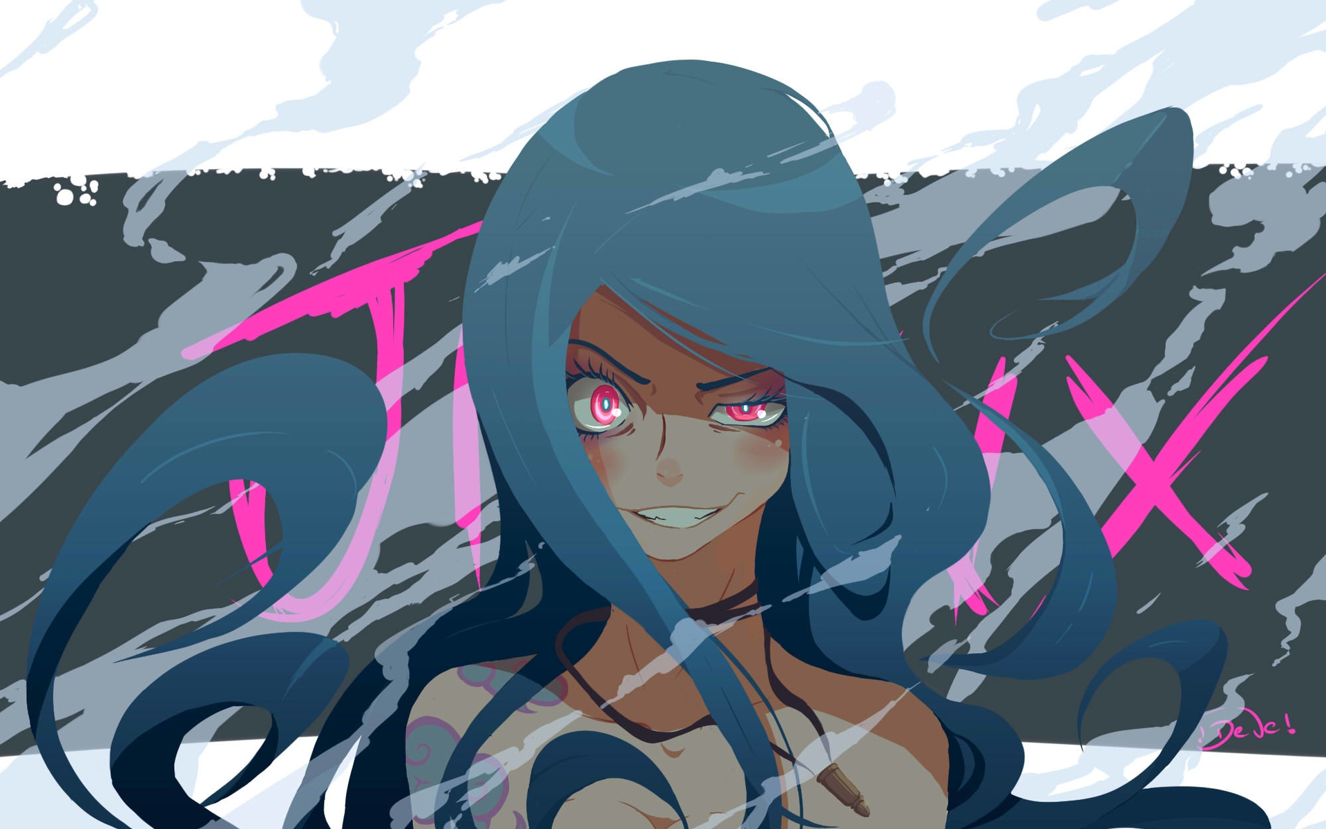 Jinx from League of Legends HD Wallpaper