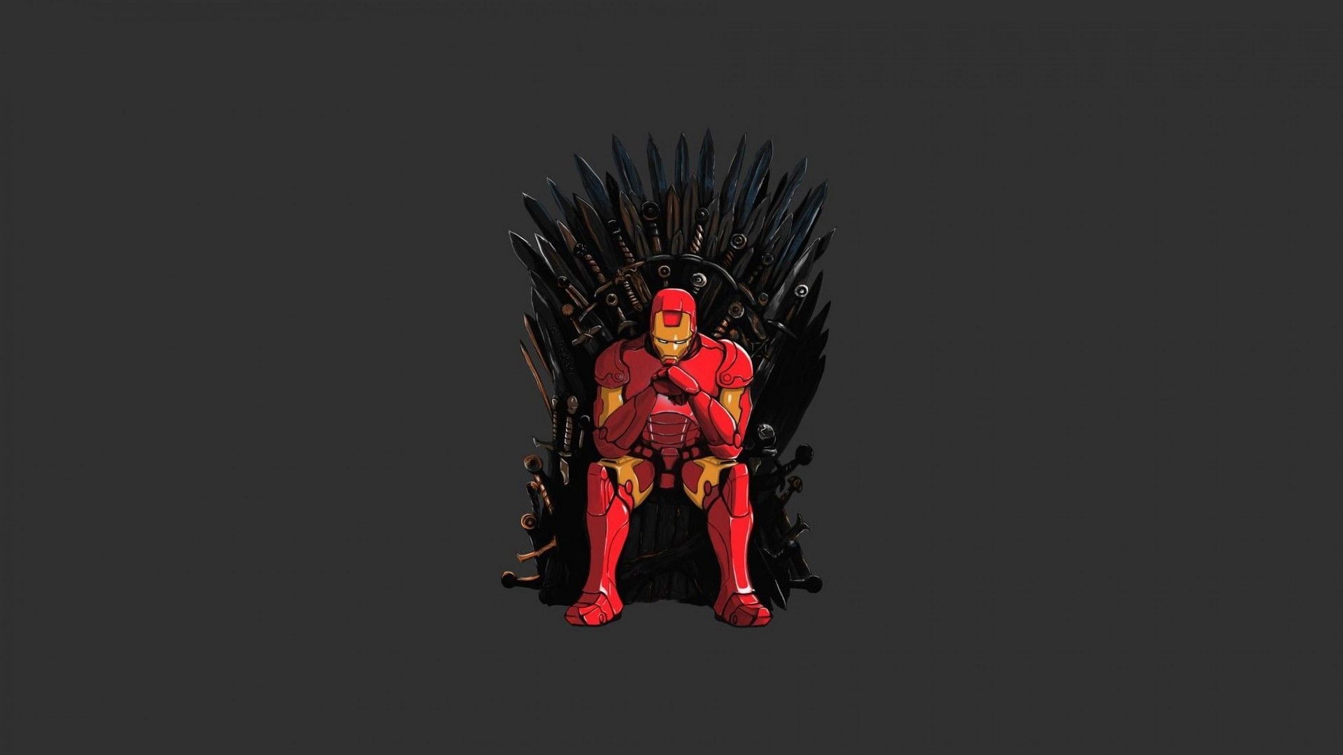 Iron Man on the Iron Throne crossover HD Wallpaper