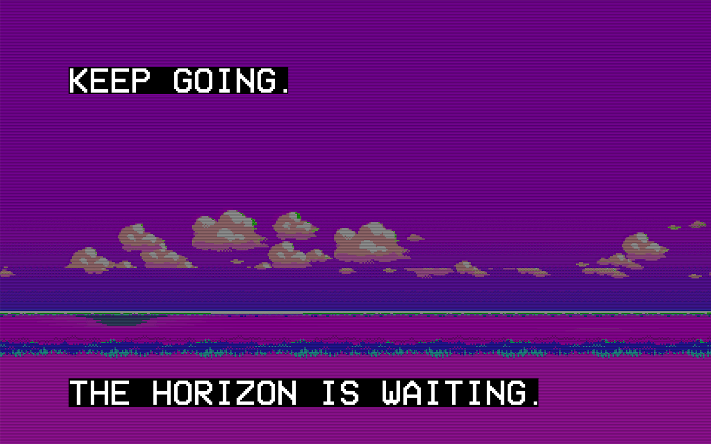 Keep Going, The Horizon Is Waiting HD Wallpaper