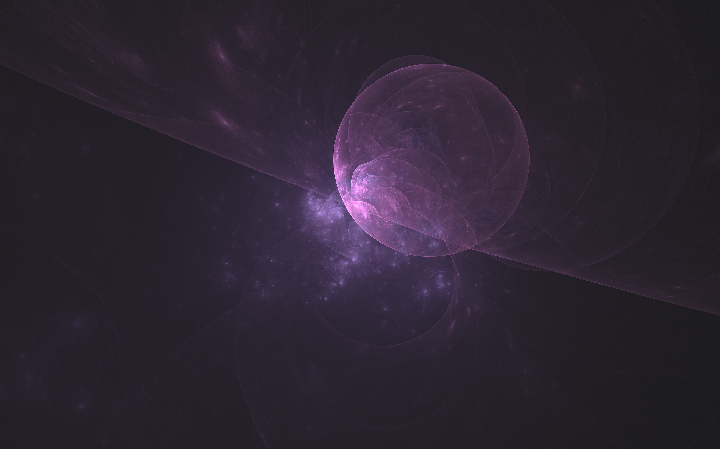 Purple 3D fractal abstract art by Apophysis HD Wallpaper