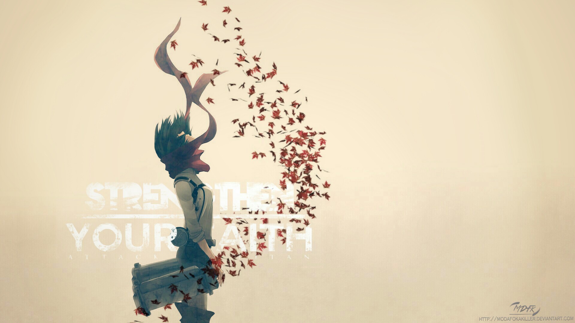 Mikasa Ackerman from Shingeki no Kyojin HD Wallpaper